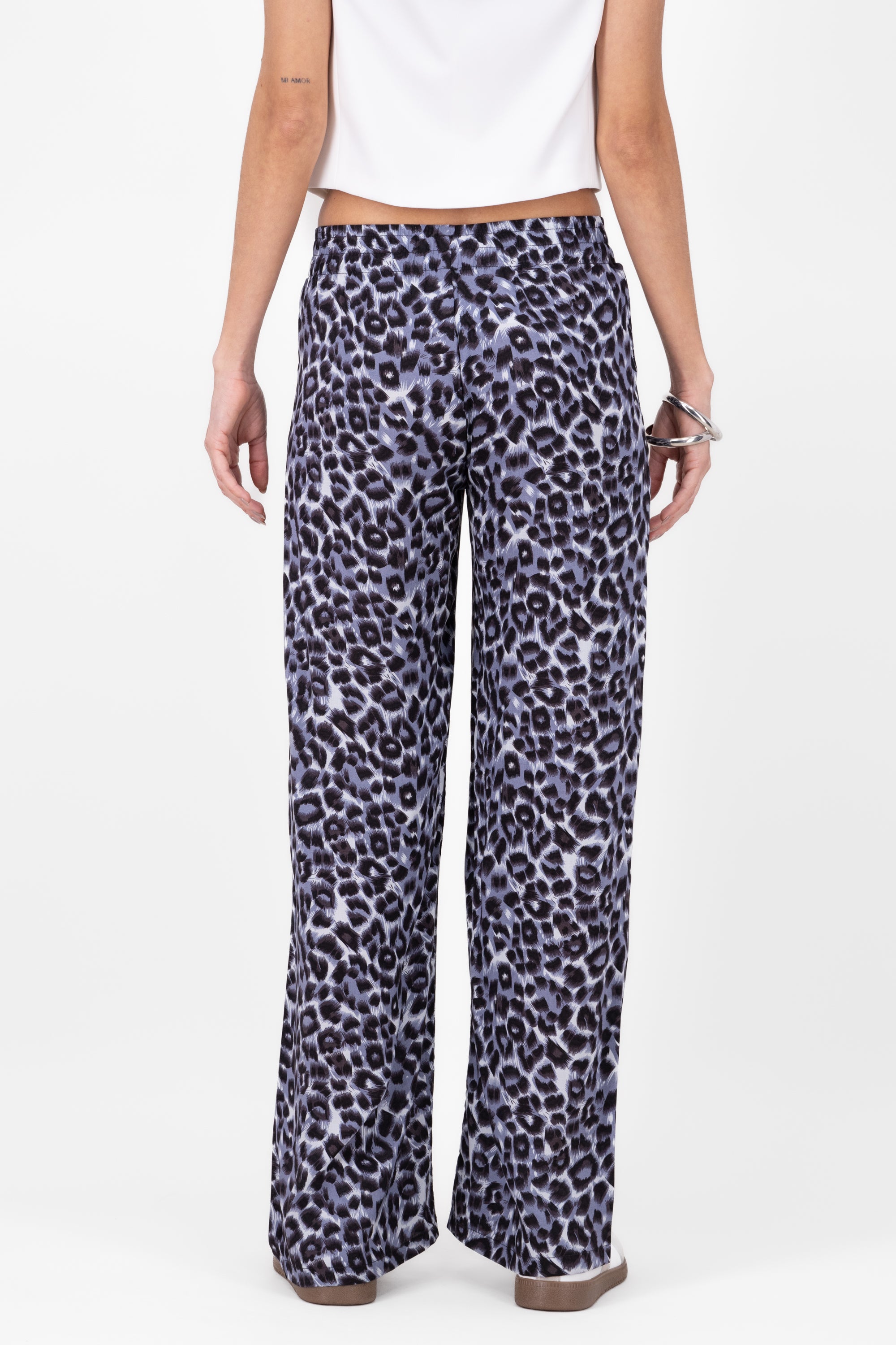 Fierce Animal Print Pants BLUE COMBO