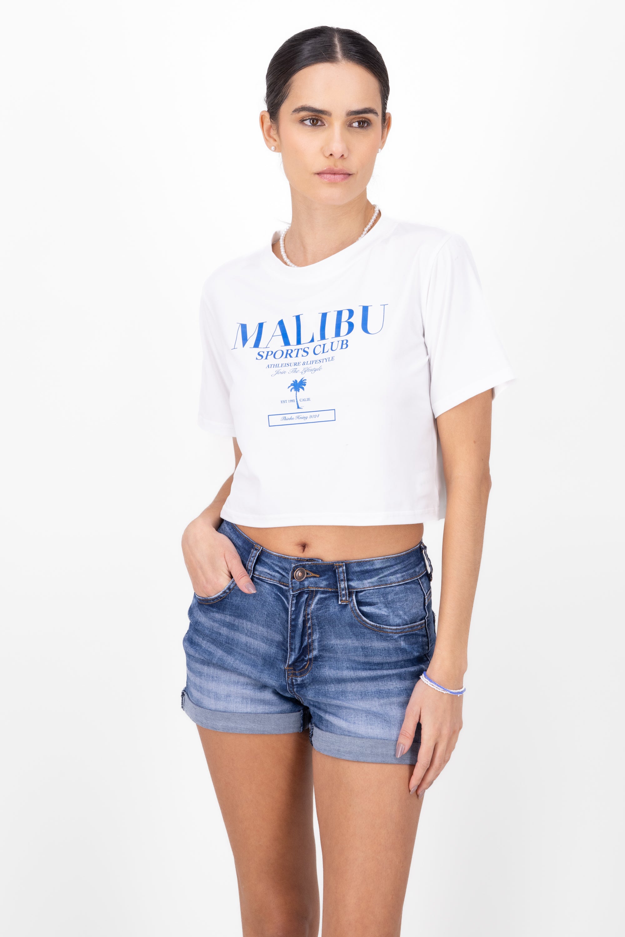 Malibu Sports Club Graphic Tee WHITE COMBO