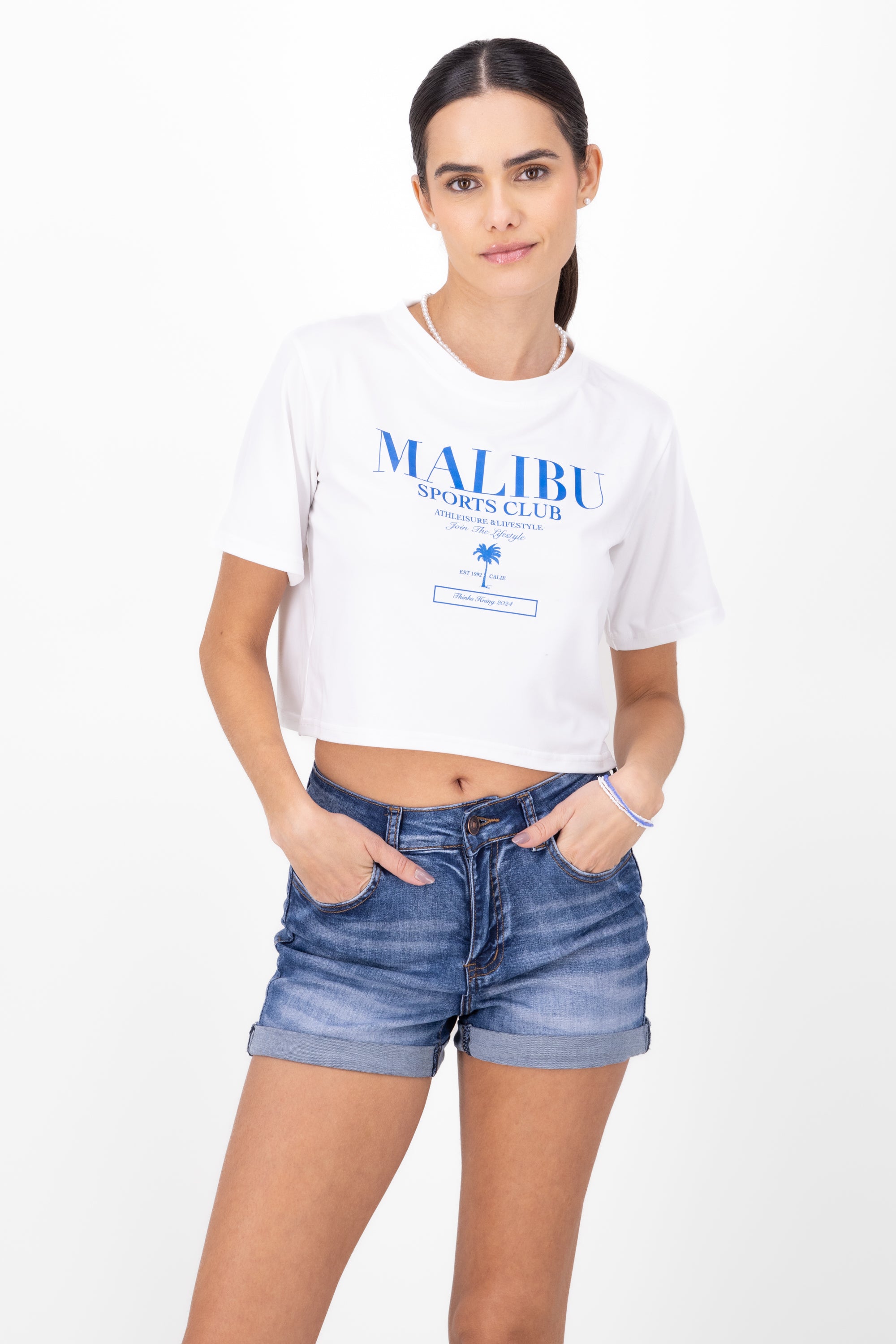 Malibu Sports Club Graphic Tee WHITE COMBO