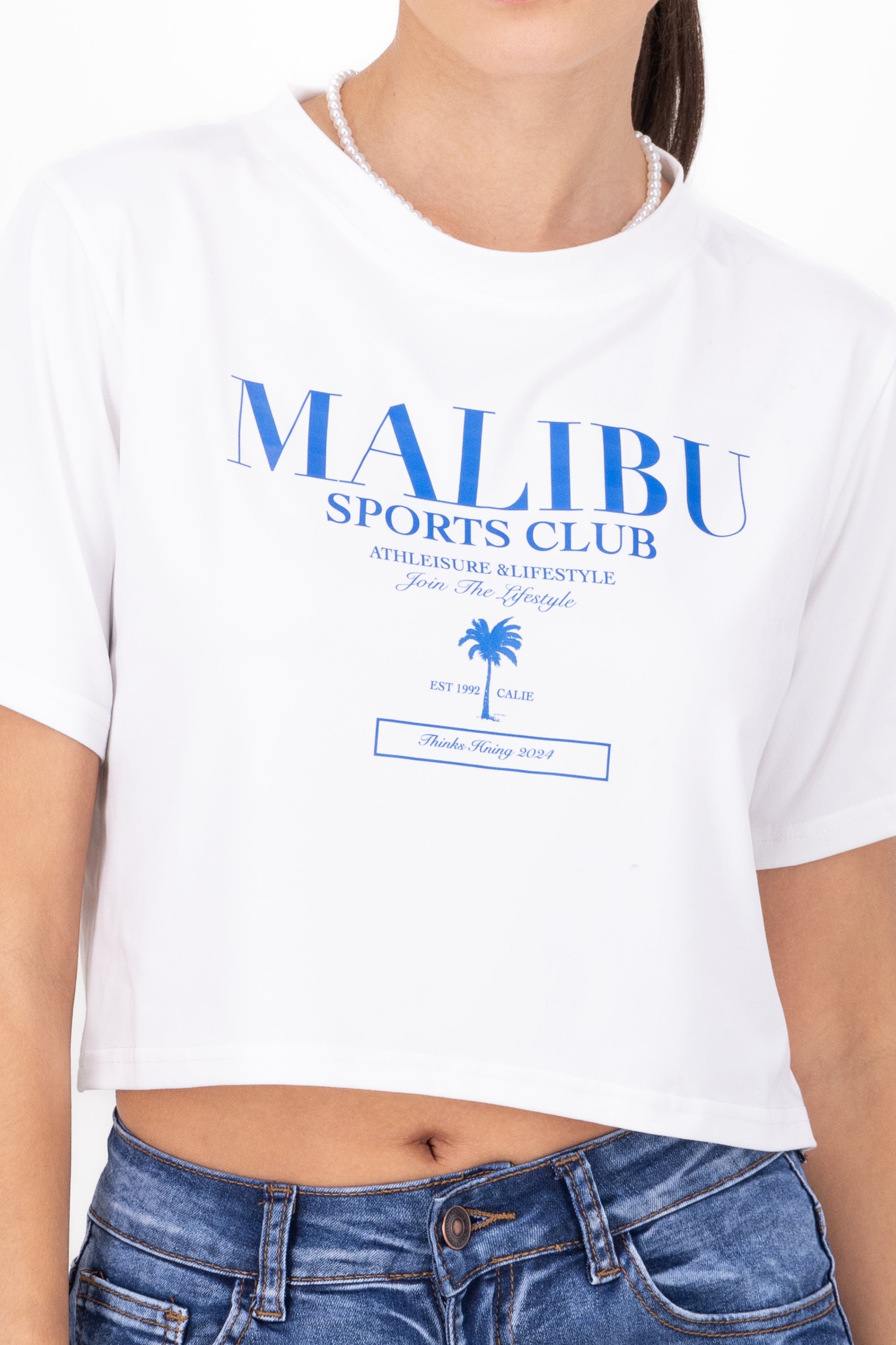 Malibu Sports Club Graphic Tee WHITE COMBO