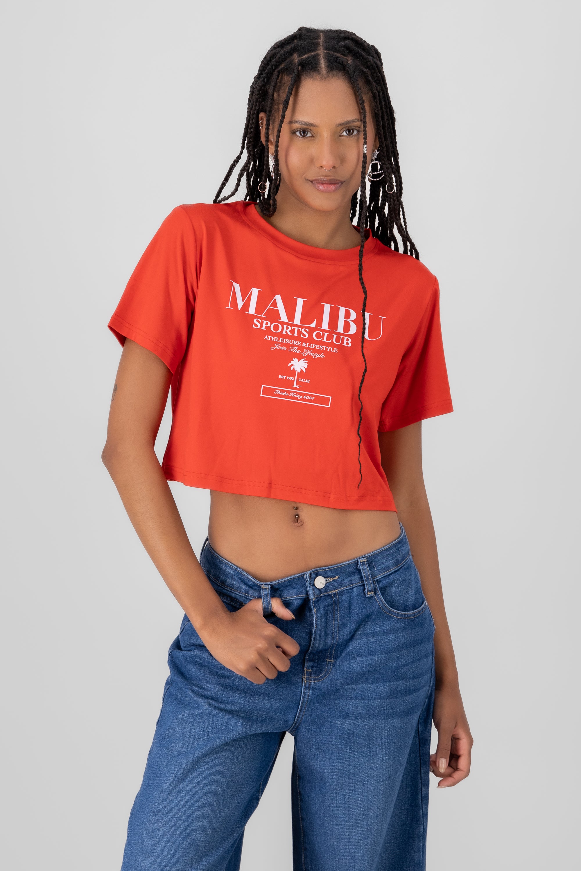 Malibu Sports Club Graphic Tee RED COMBO