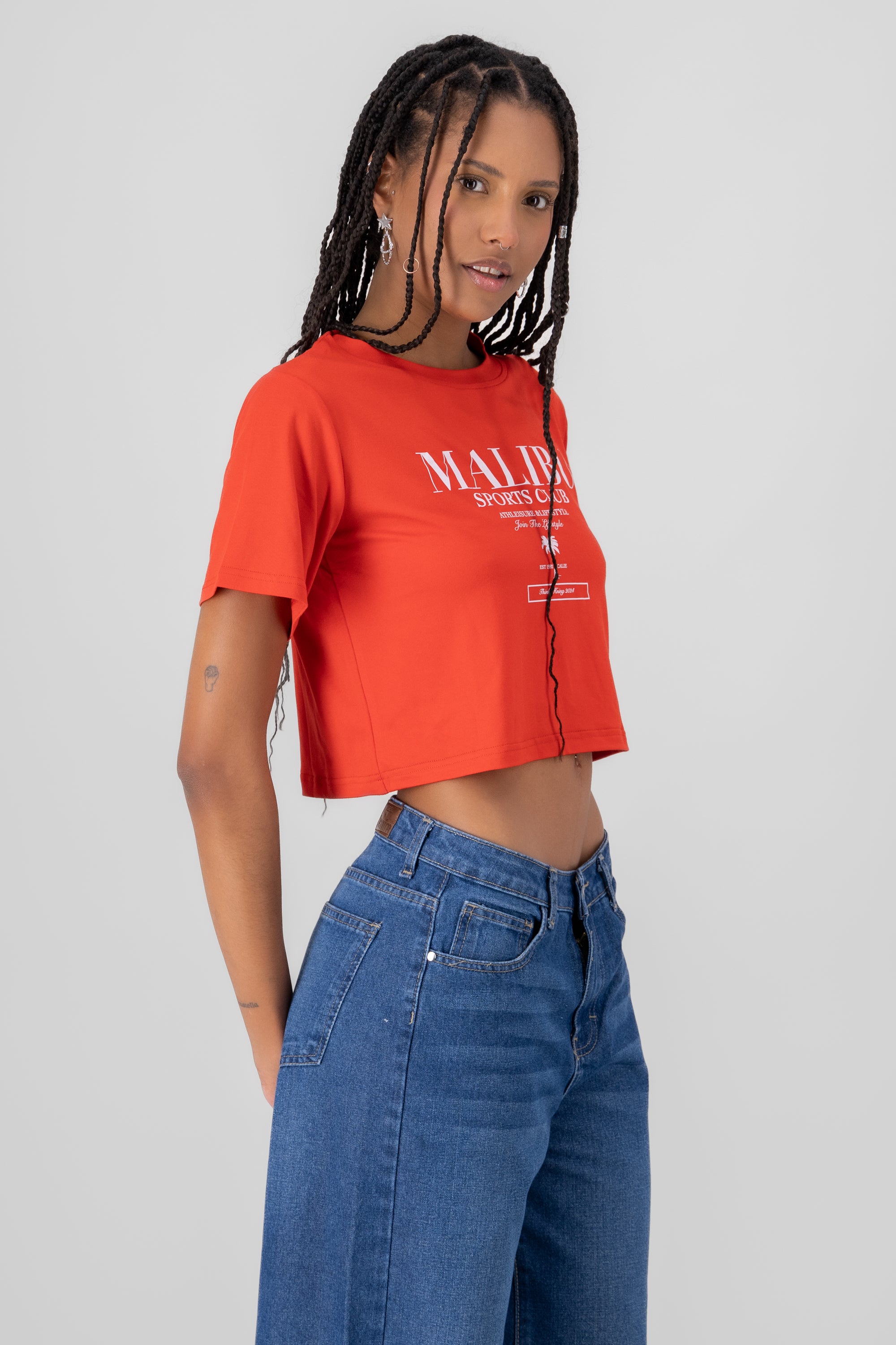 Malibu Sports Club Graphic Tee RED COMBO