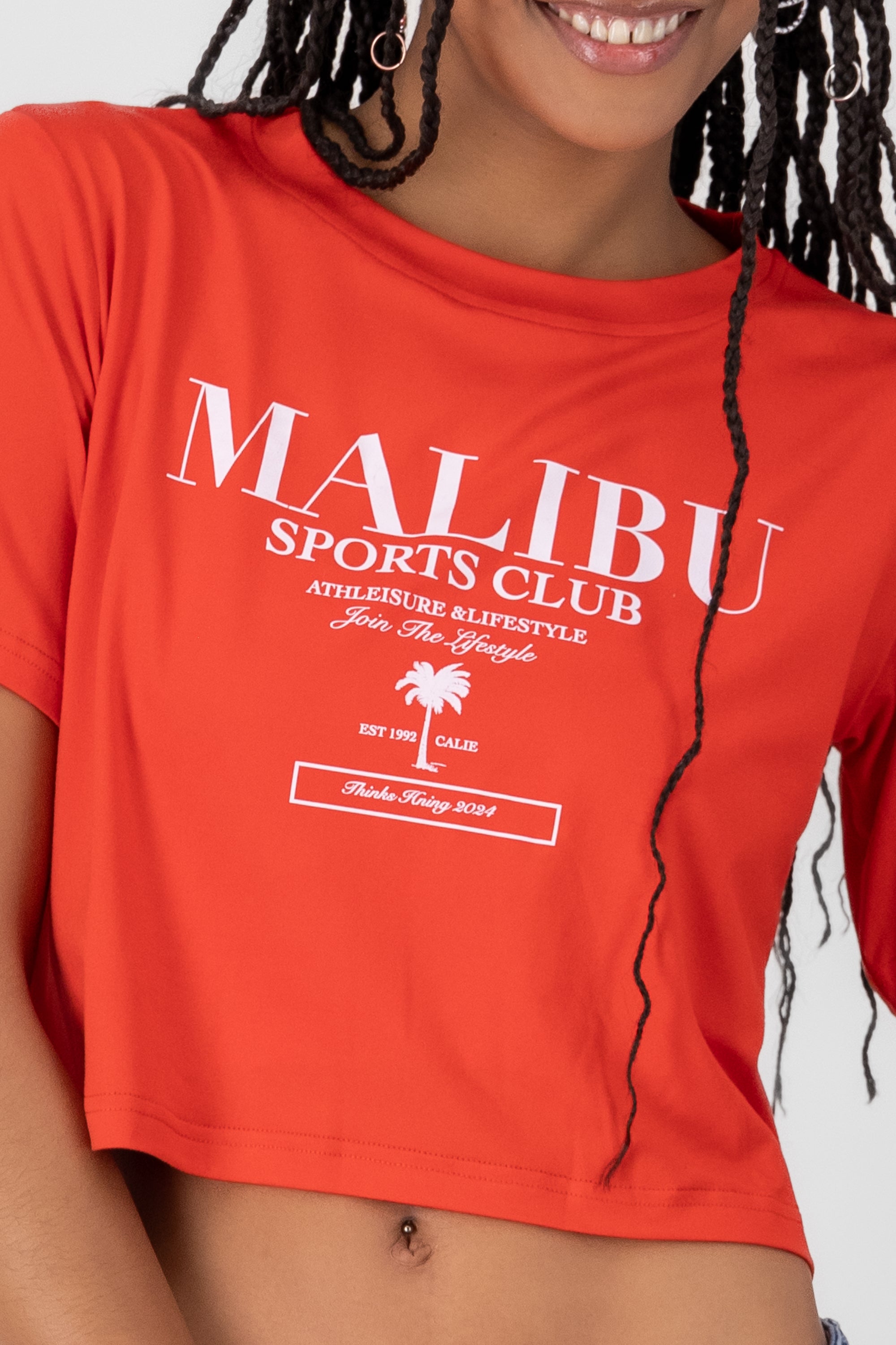 Malibu Sports Club Graphic Tee RED COMBO