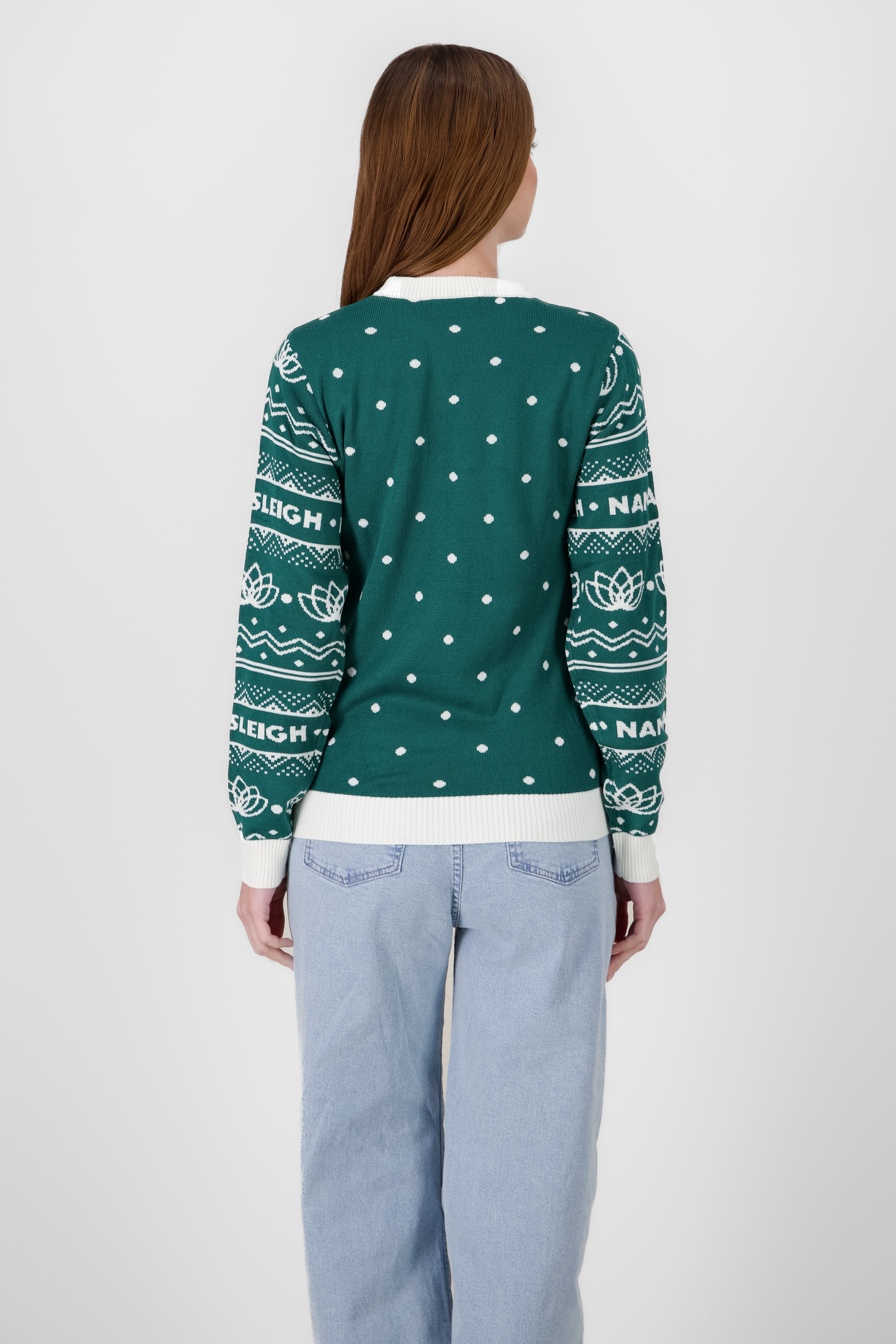 Christmas Sweater GREEN COMBO