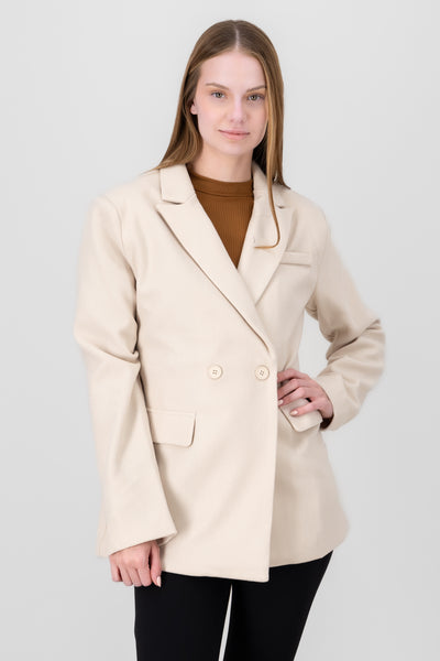 Short Solid Coat BEIGE