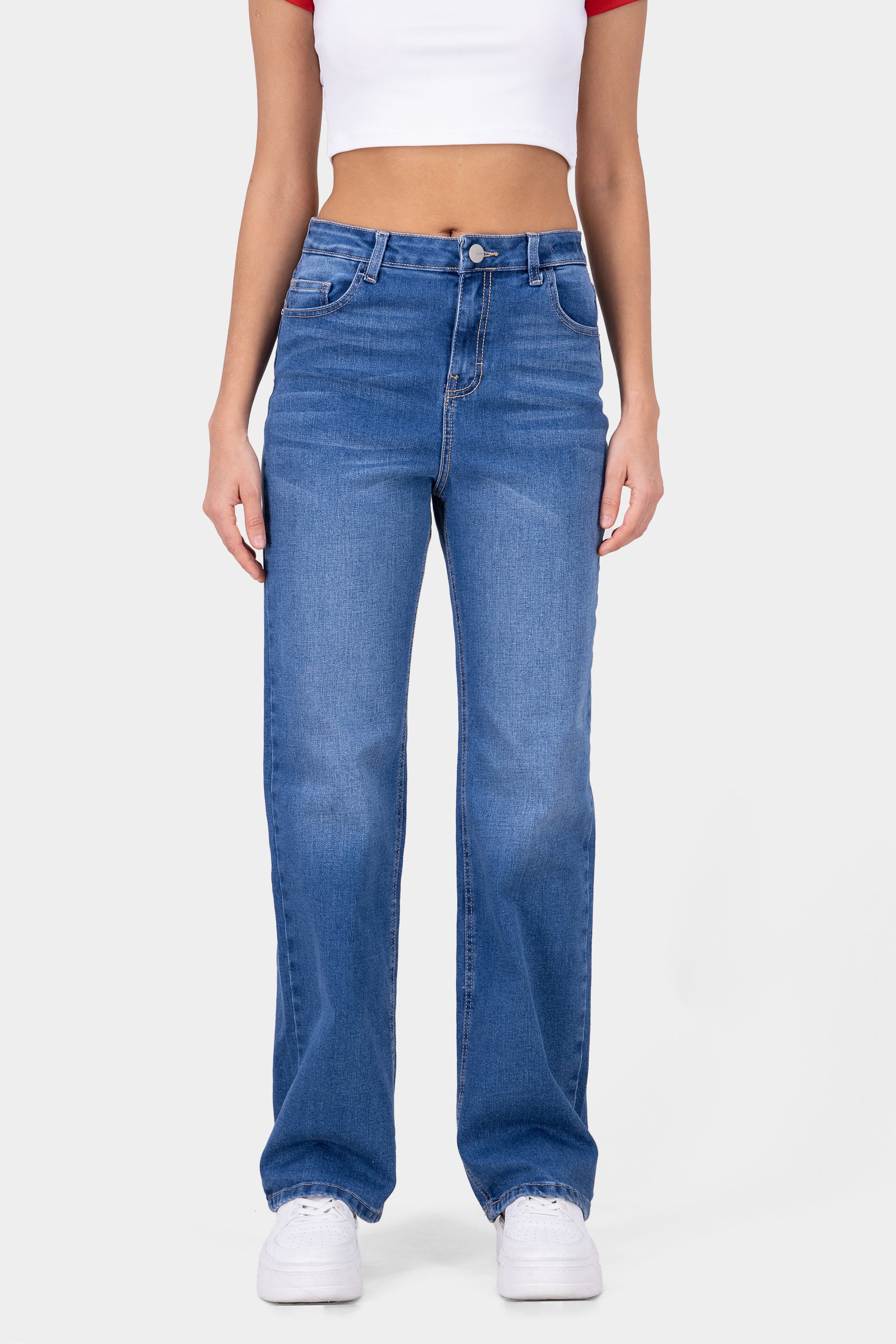 Mid Waisted Mom Jeans MEDIUM STONE