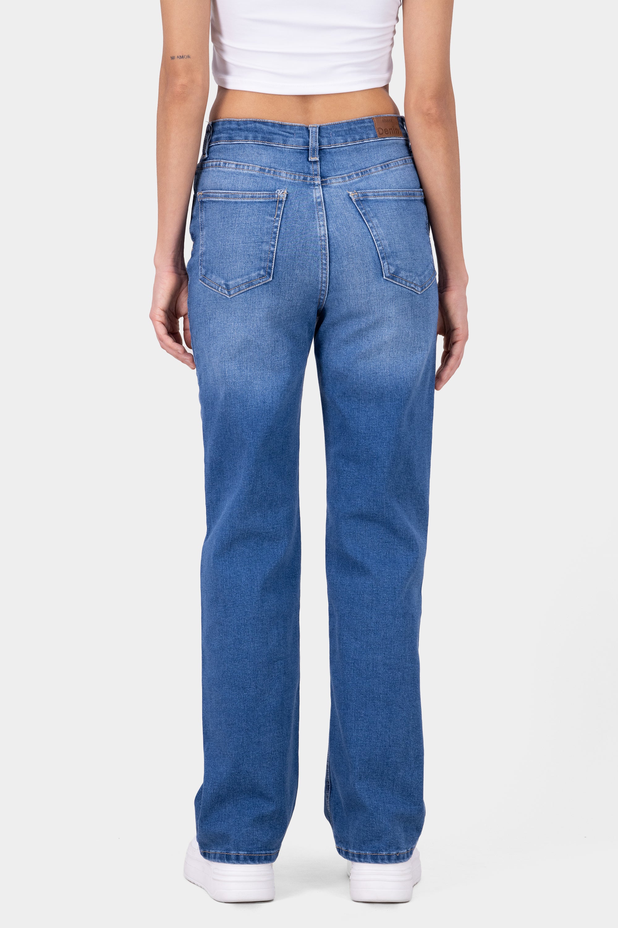 Mid Waisted Mom Jeans MEDIUM STONE