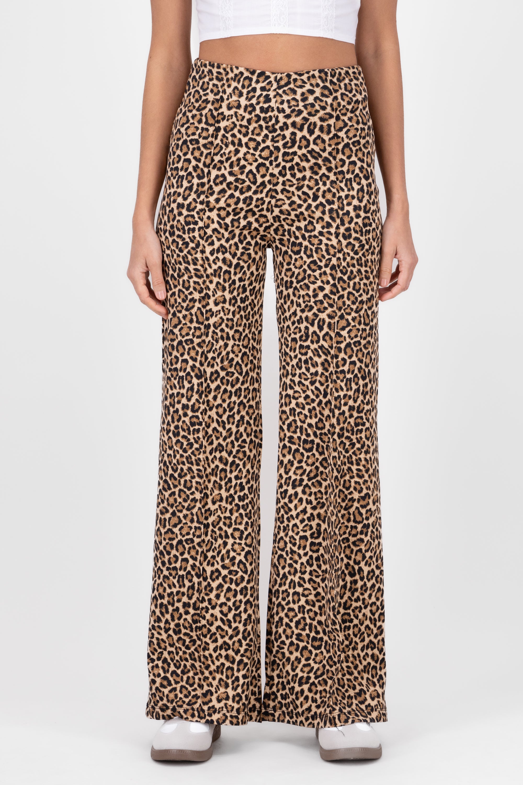 Animal Print Pants BROWN COMBO