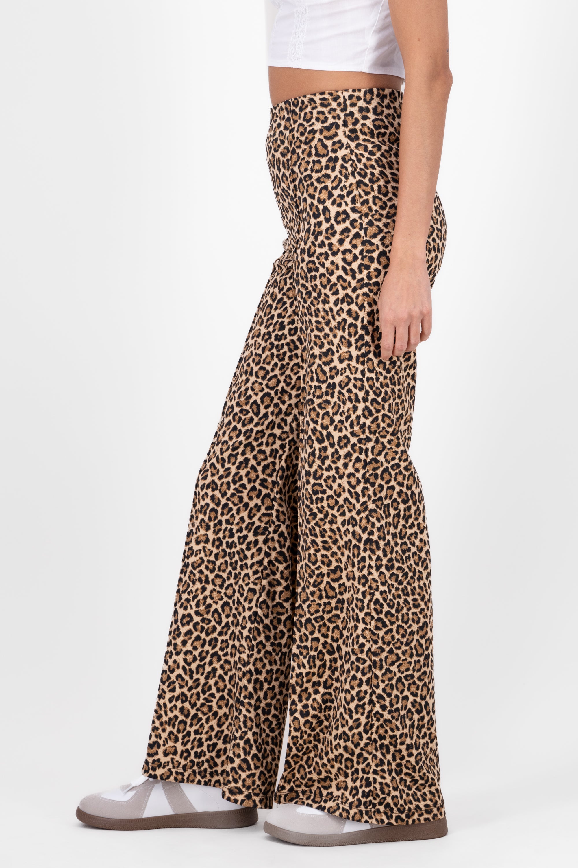 Animal Print Pants BROWN COMBO