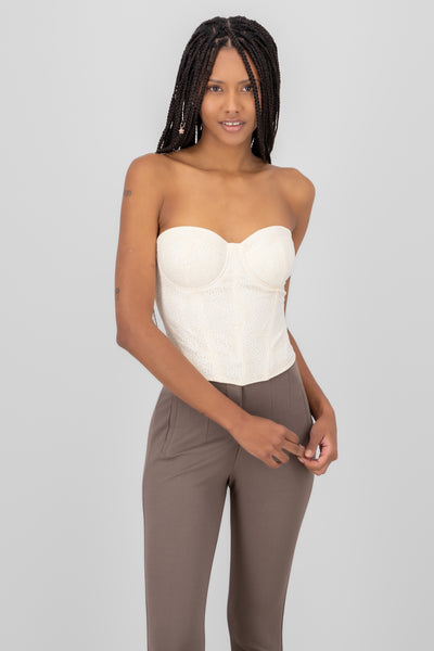 Lace Bustier Corset CREAM