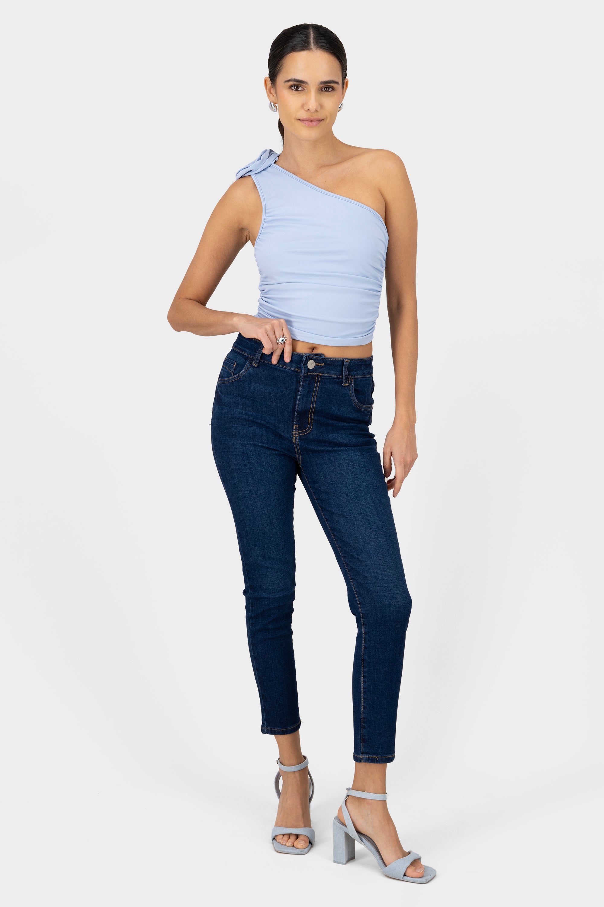 Mid Rise Skinny Jeans DARK WASH