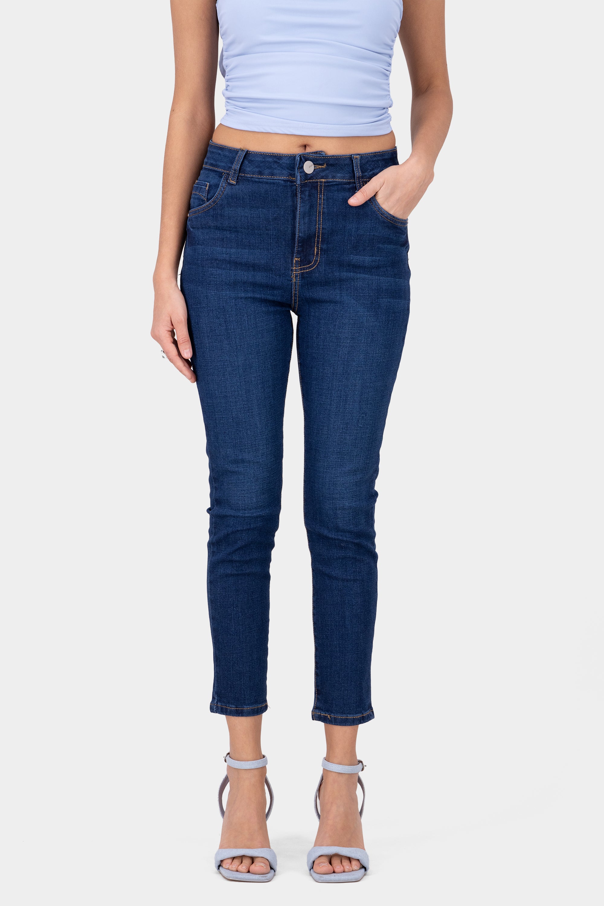 Mid Rise Skinny Jeans DARK WASH