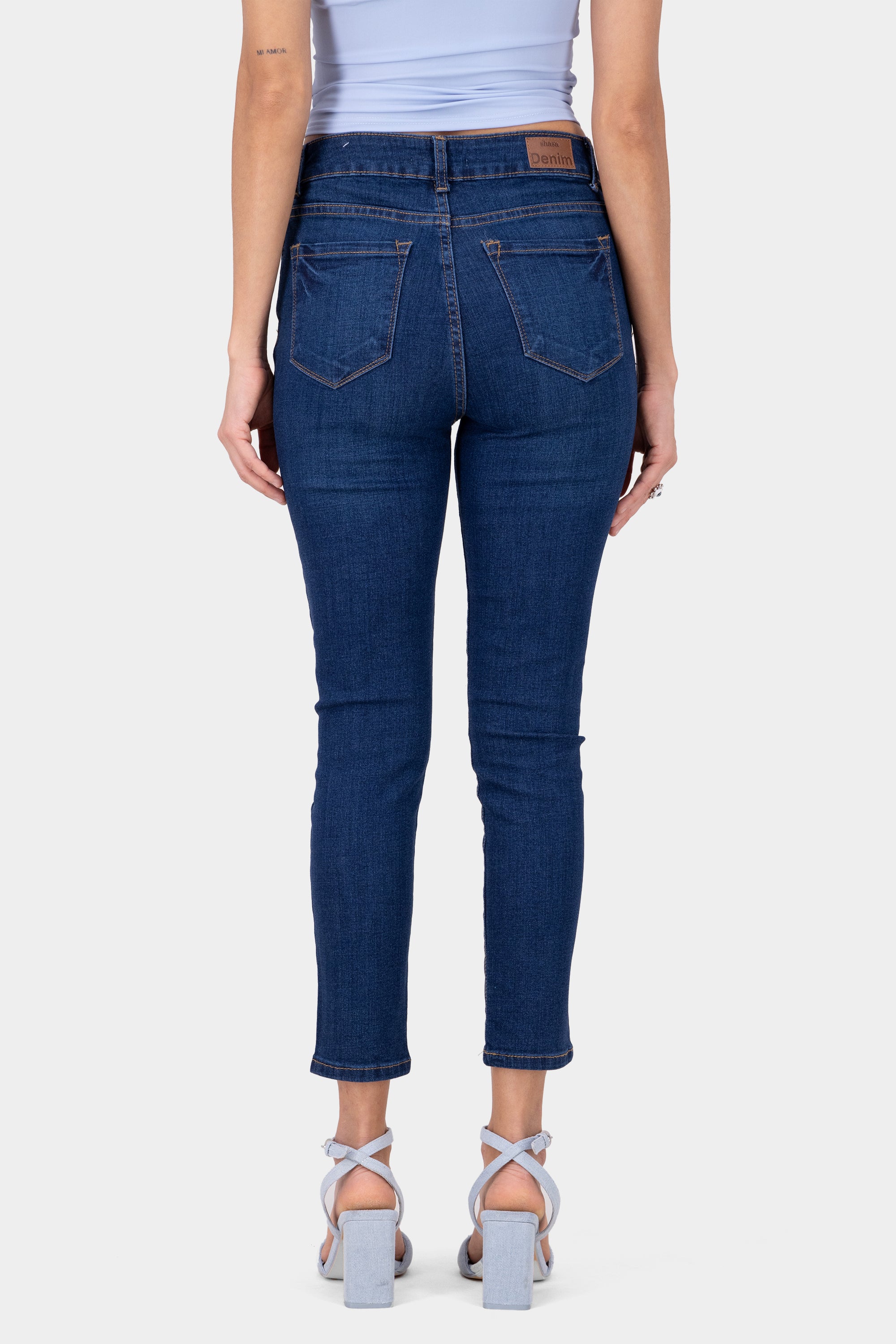 Mid Rise Skinny Jeans DARK WASH