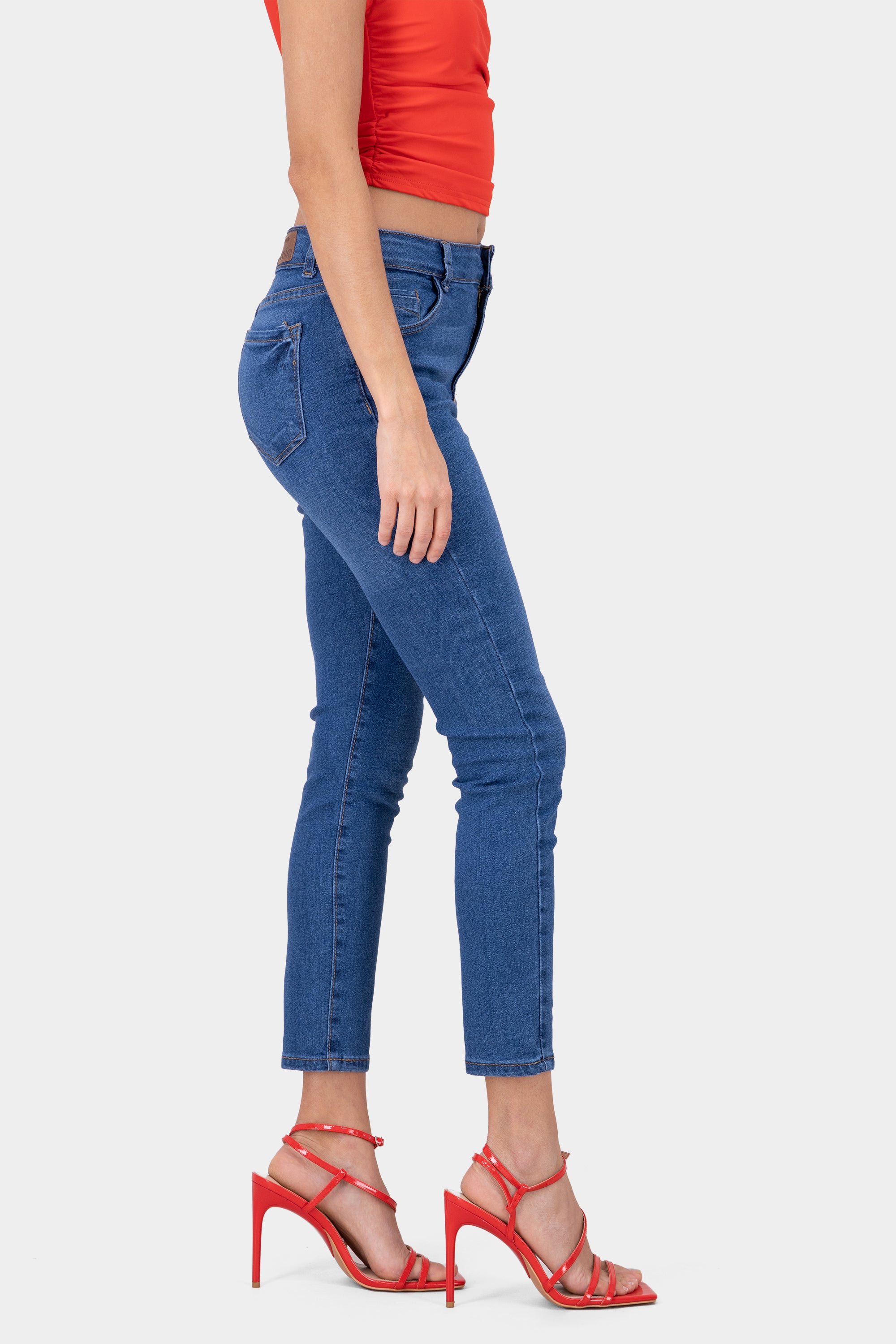 Mid Rise Skinny Jeans MEDIUM WASH