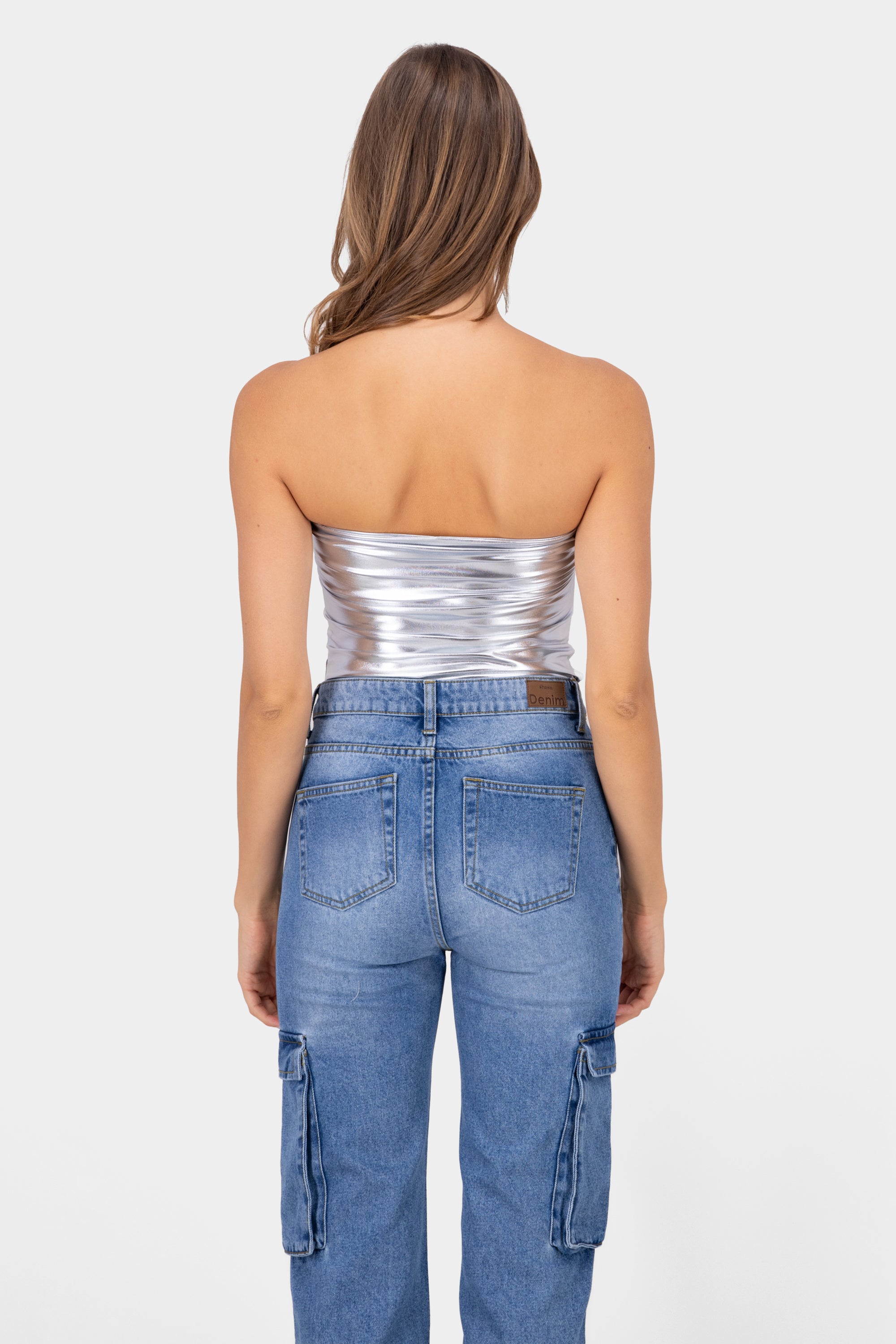 Matallic Tube Top SILVER