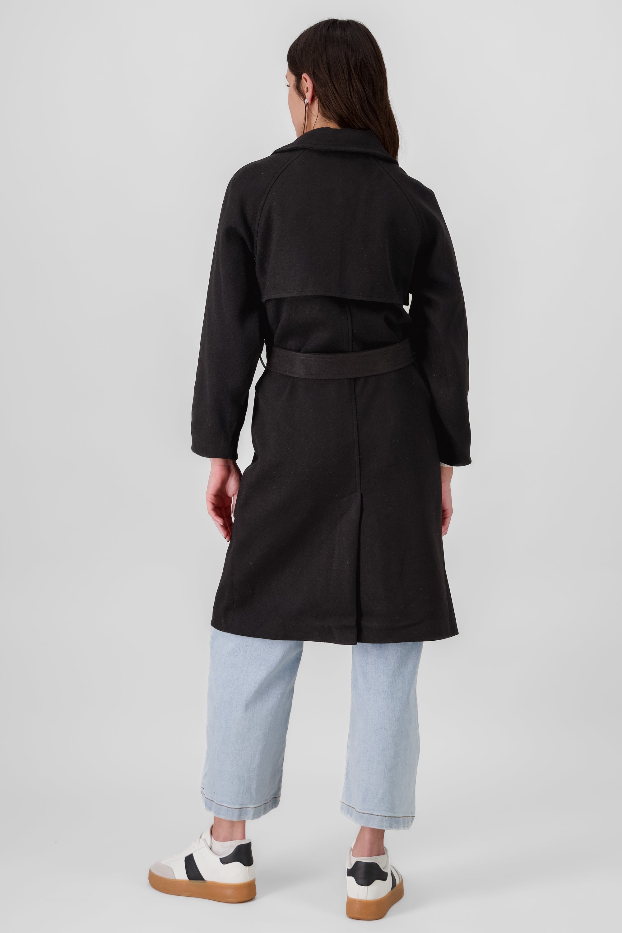 Long Tailored Coat BLACK