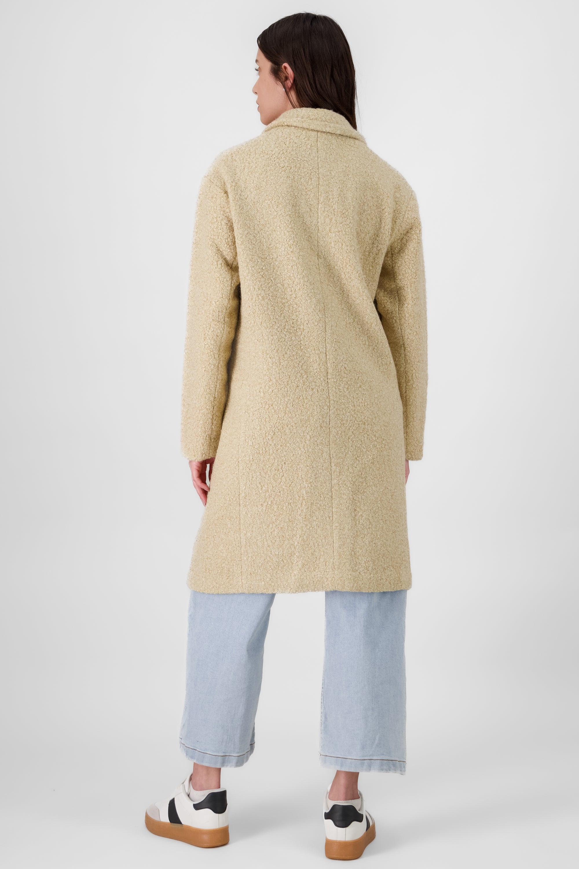 Long Textured Coat TAN