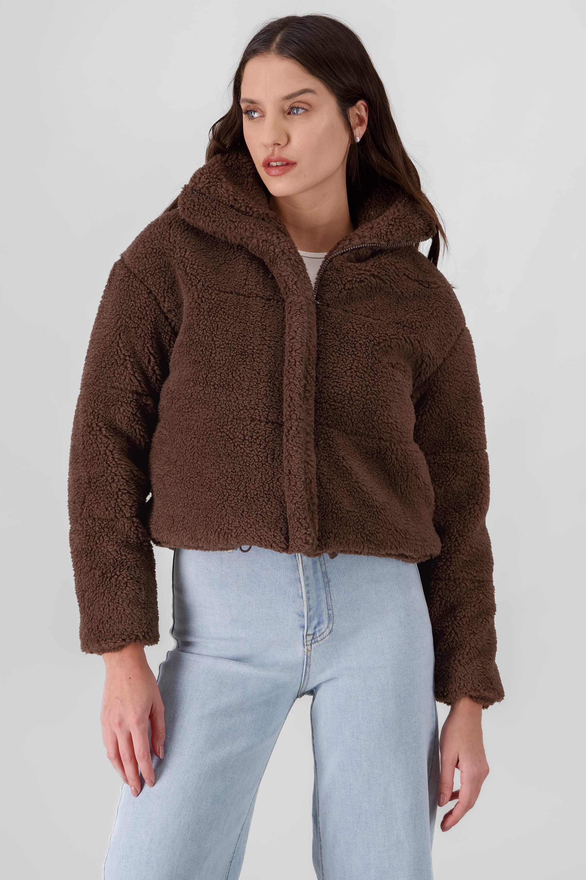 Sherpa jacket CHOCOLATE