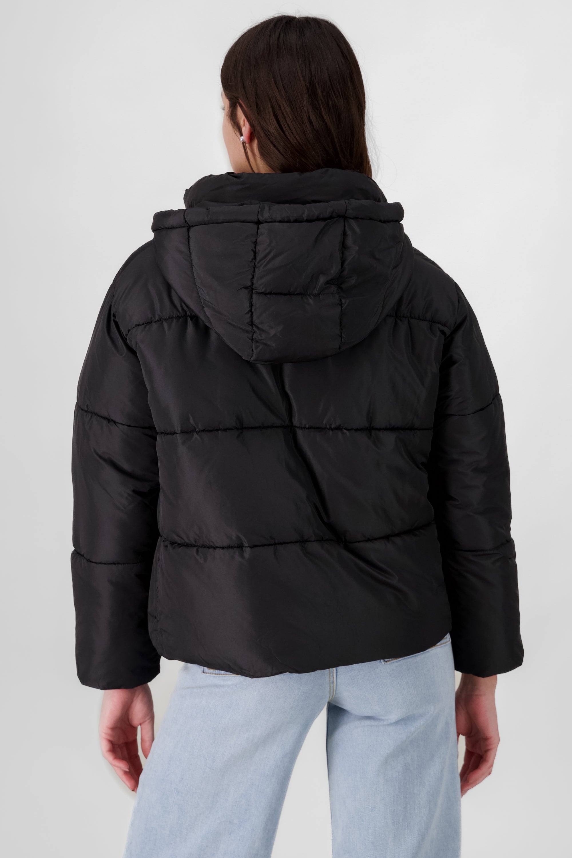 Thick Quilted jacket BLACK