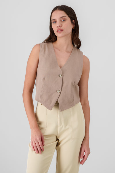 Tarilored Solid Vest BROWN