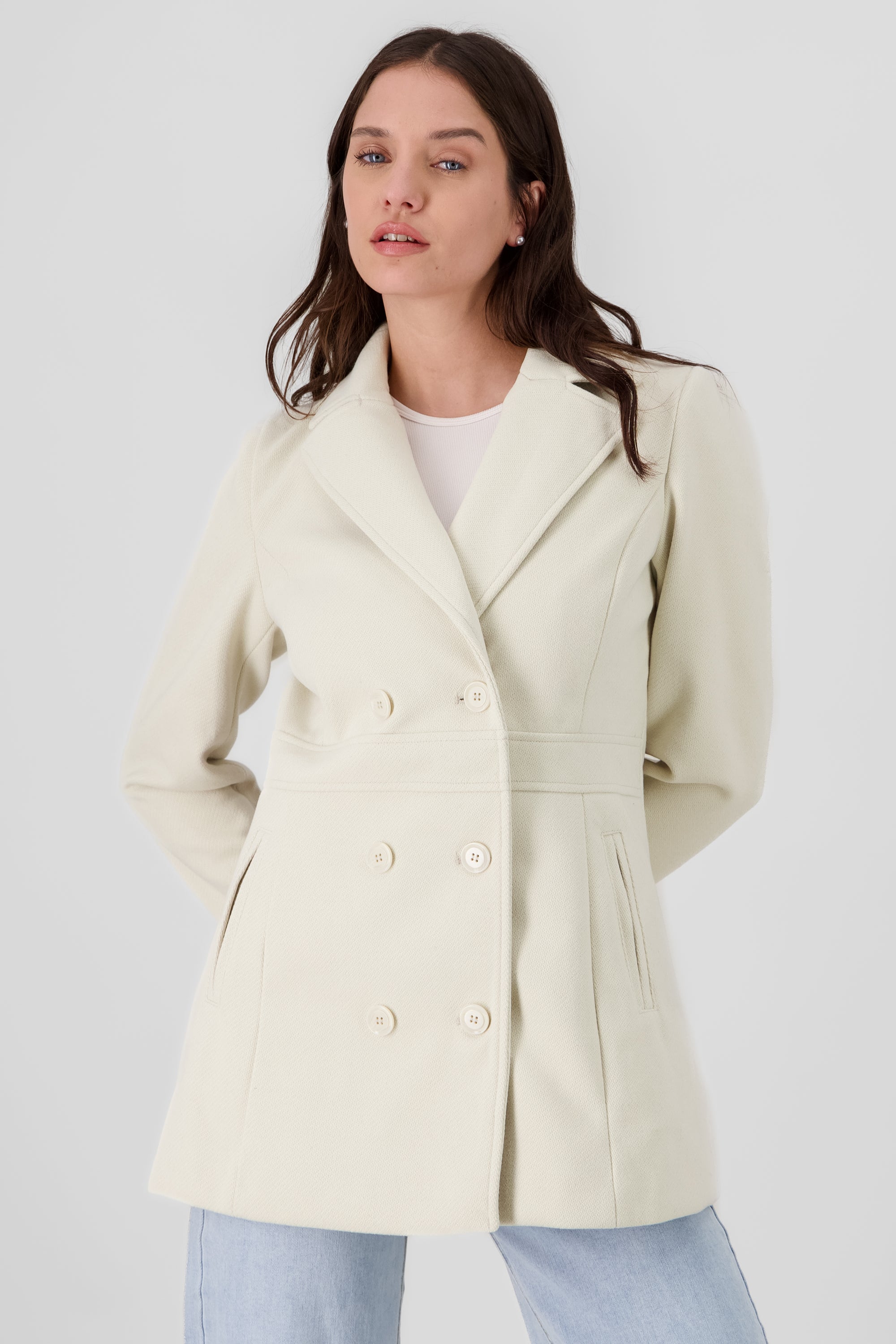 Buttons Coat IVORY