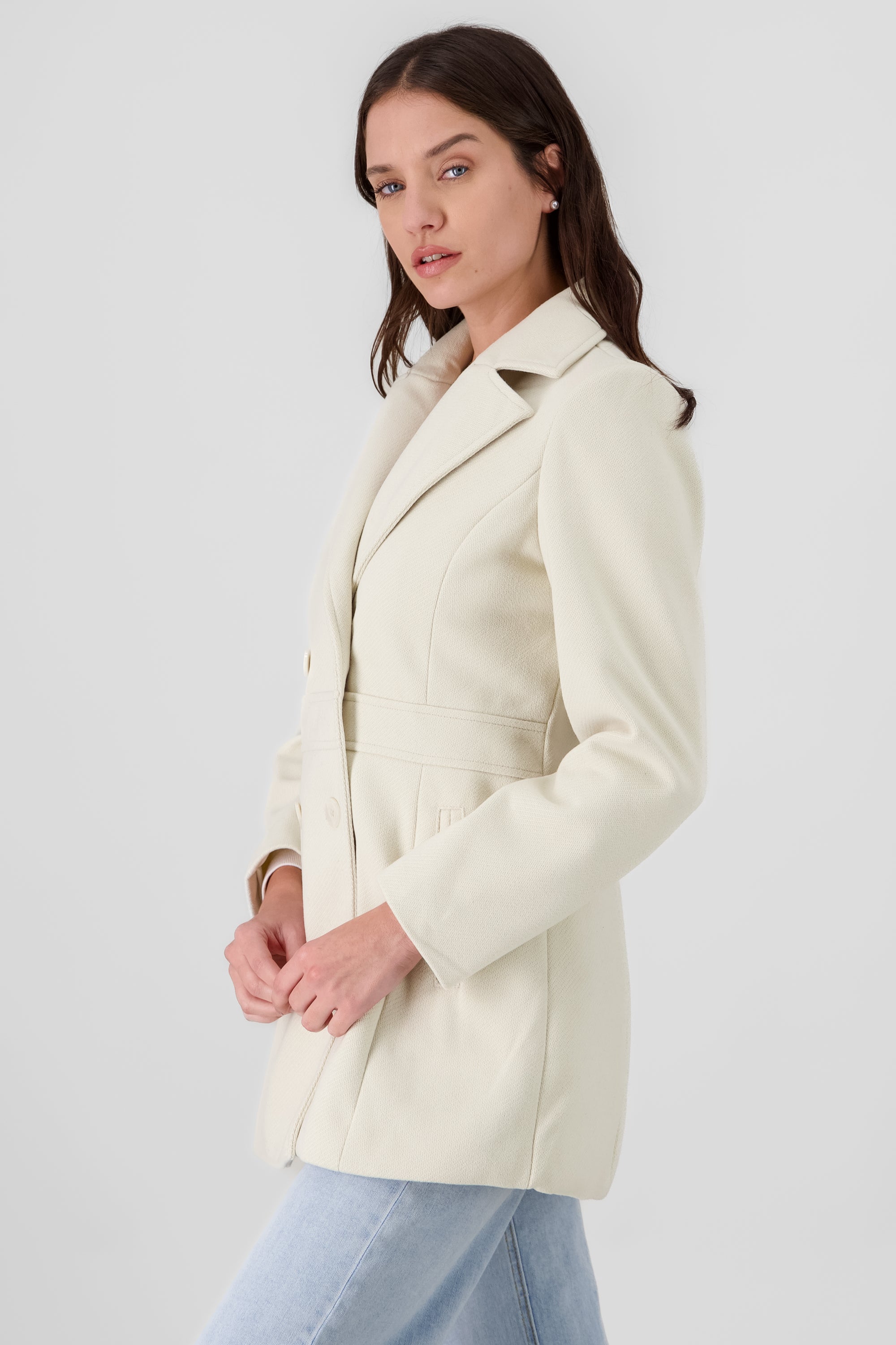 Buttons Coat IVORY