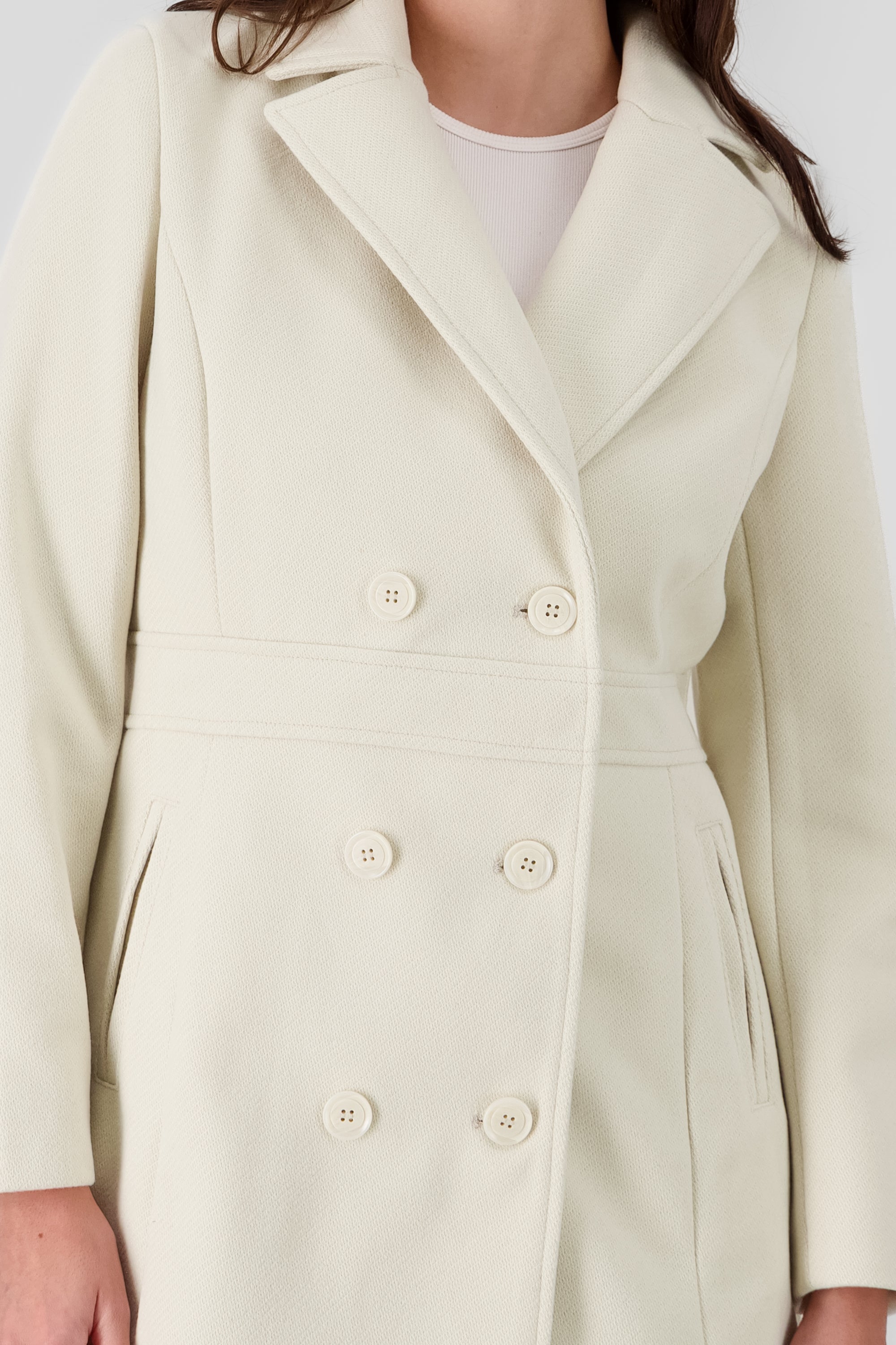 Buttons Coat IVORY