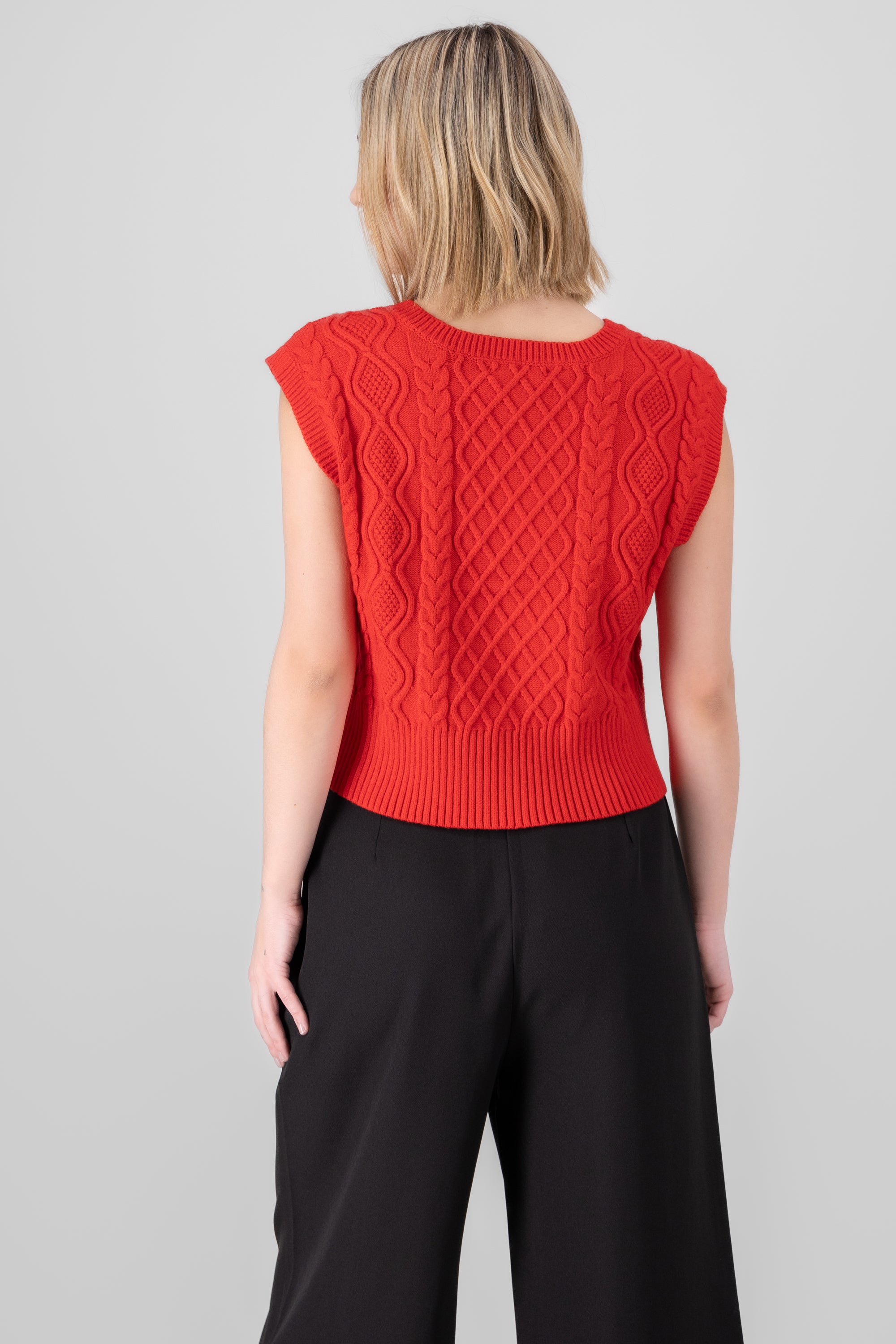 Knit Vest RED