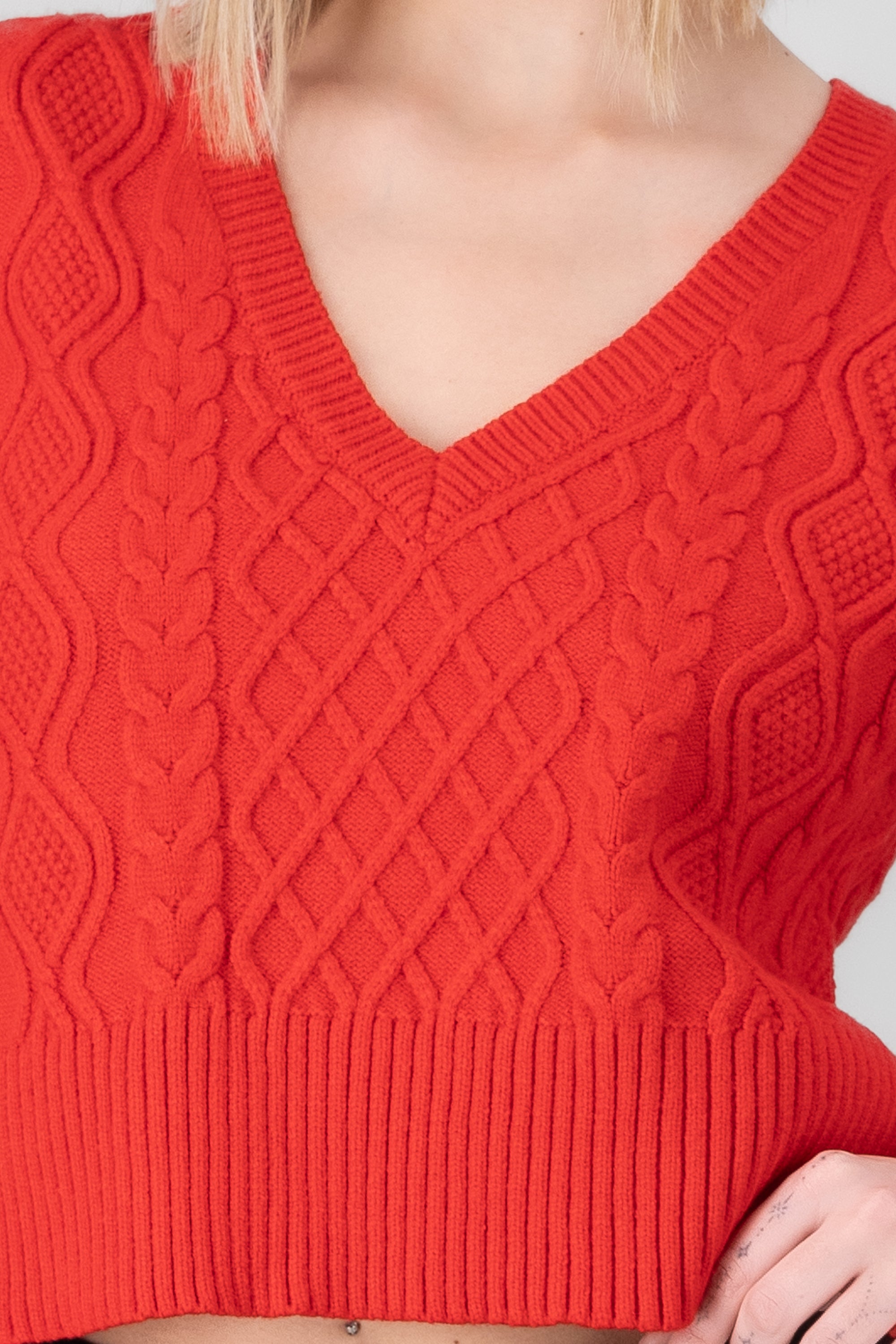 Knit Vest RED