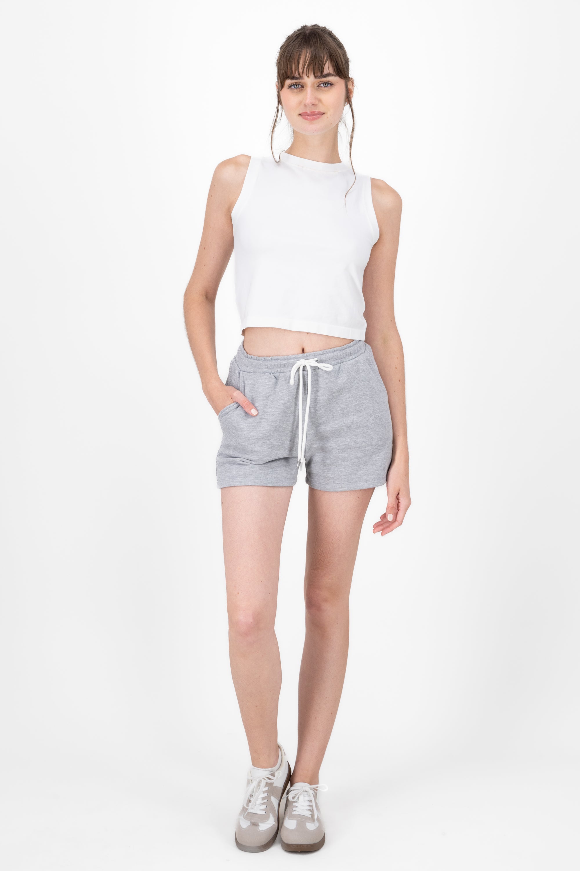 High Waisted Sweatshorts GRAY