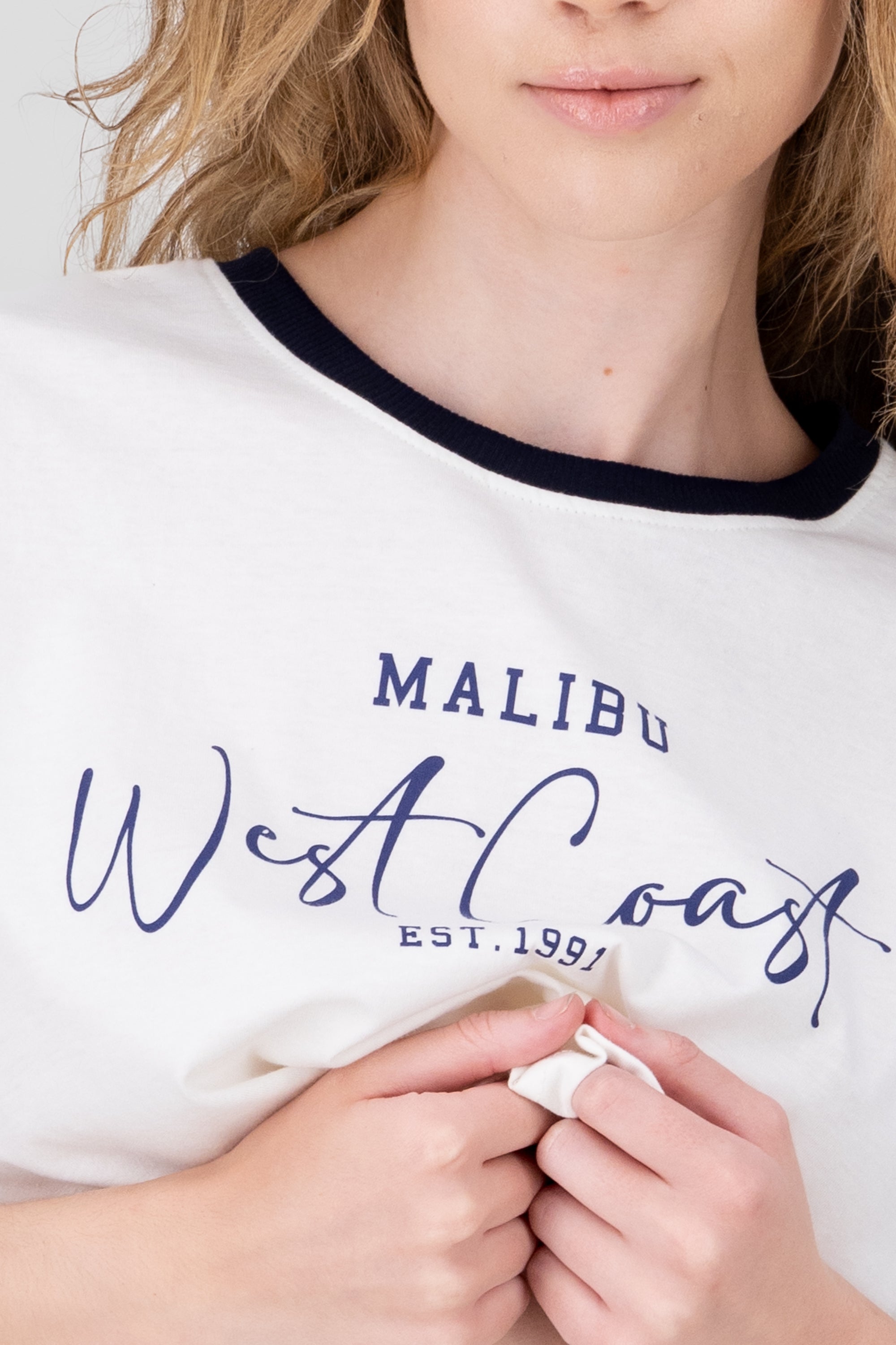 Malibu West Coast Graphic Tee WHITE