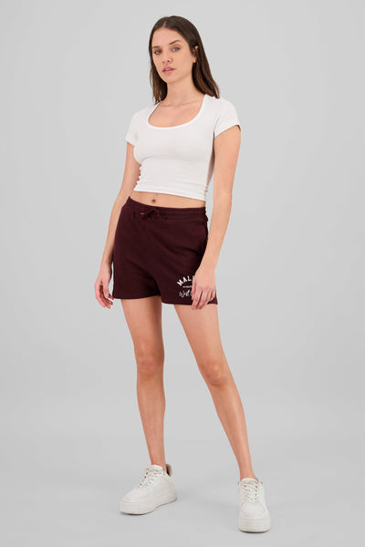 Malibu West Coast Graphic Shorts BROWN