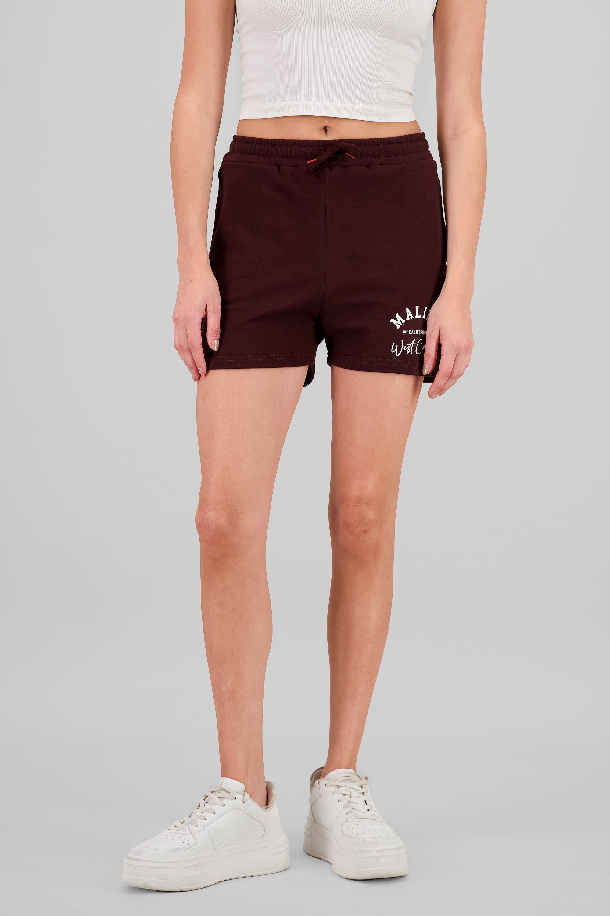 Malibu West Coast Graphic Shorts CHOCOLATE