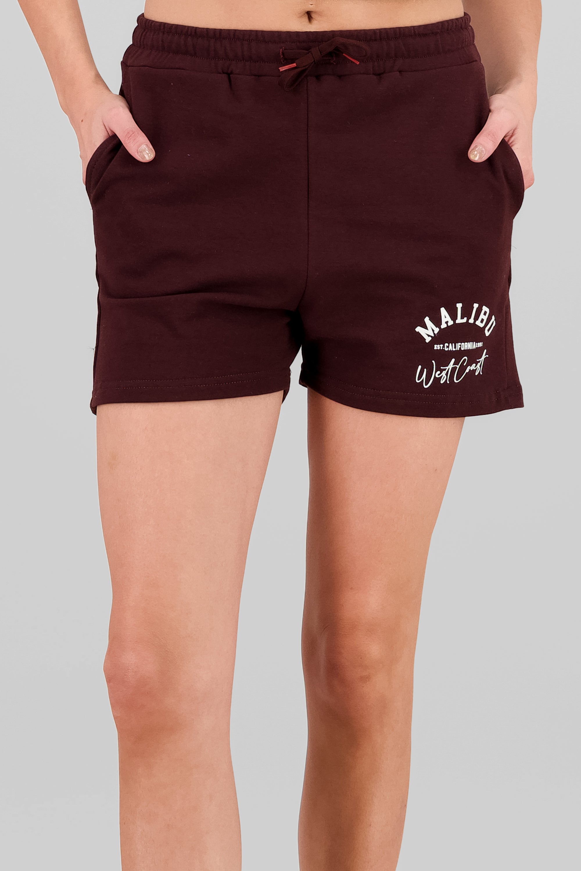 Malibu West Coast Graphic Shorts CHOCOLATE