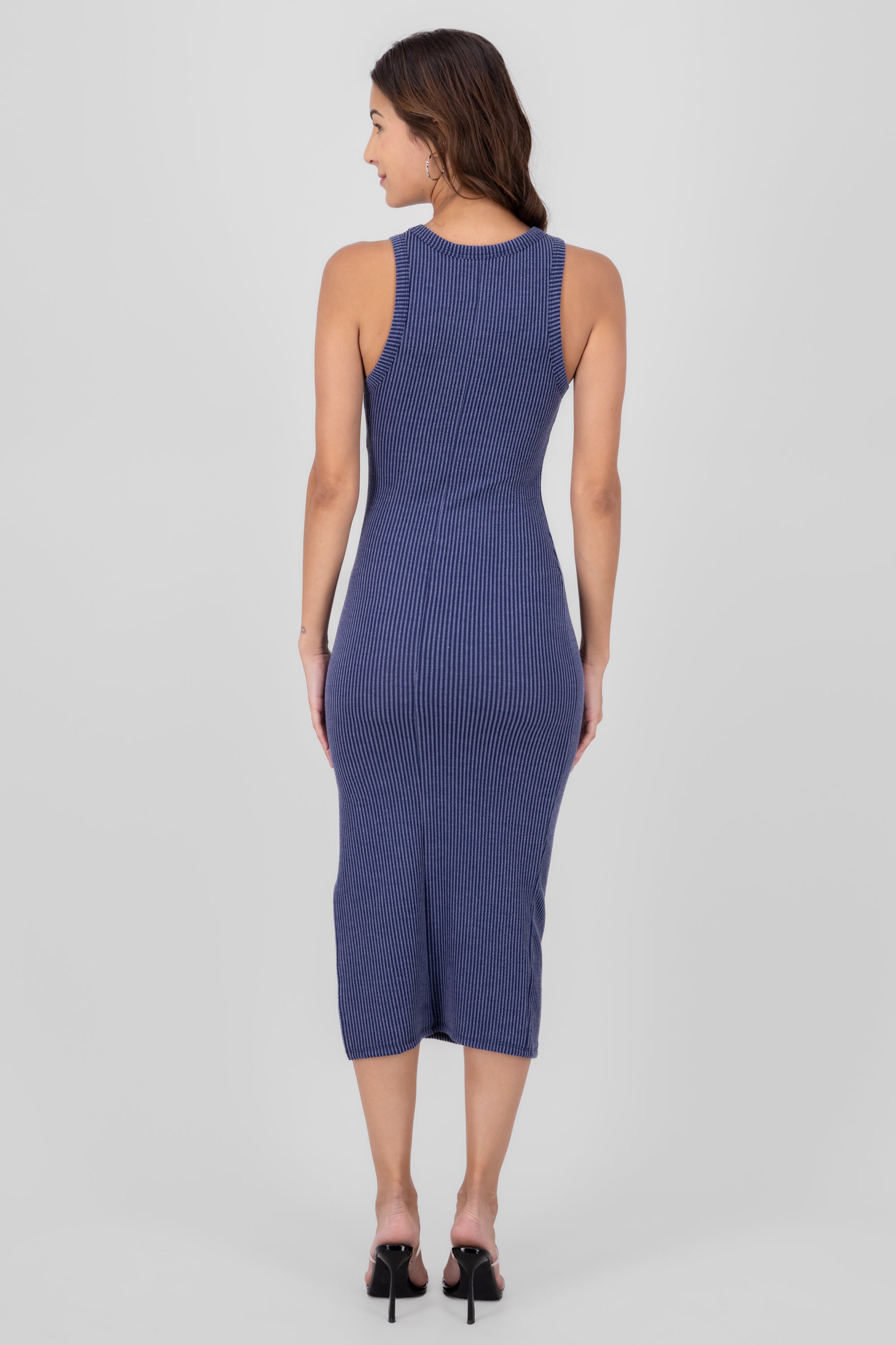 Bodycon Rib Midi Dress INDIGO