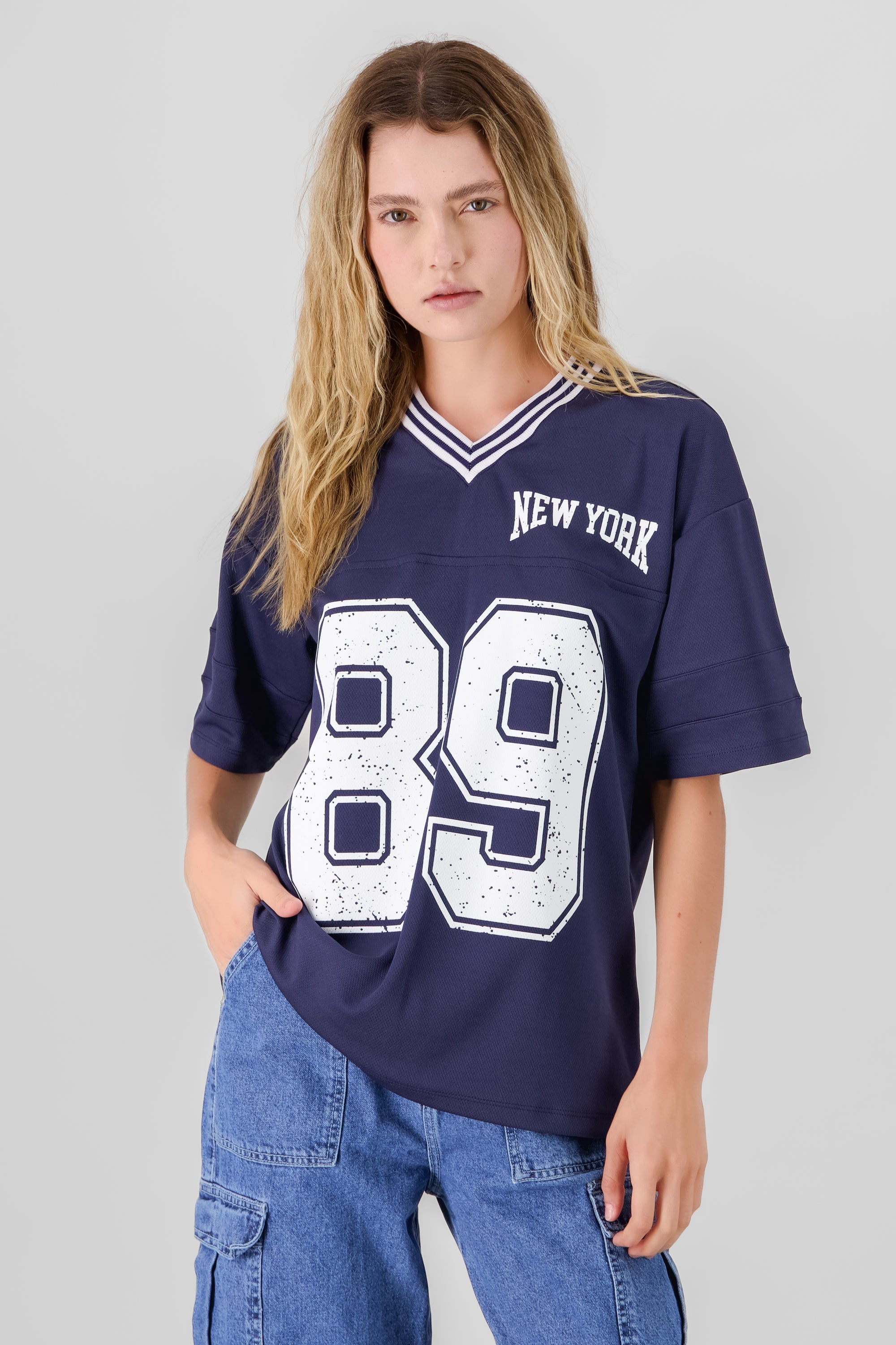 New York 89 Oversized T Shirt NAVY