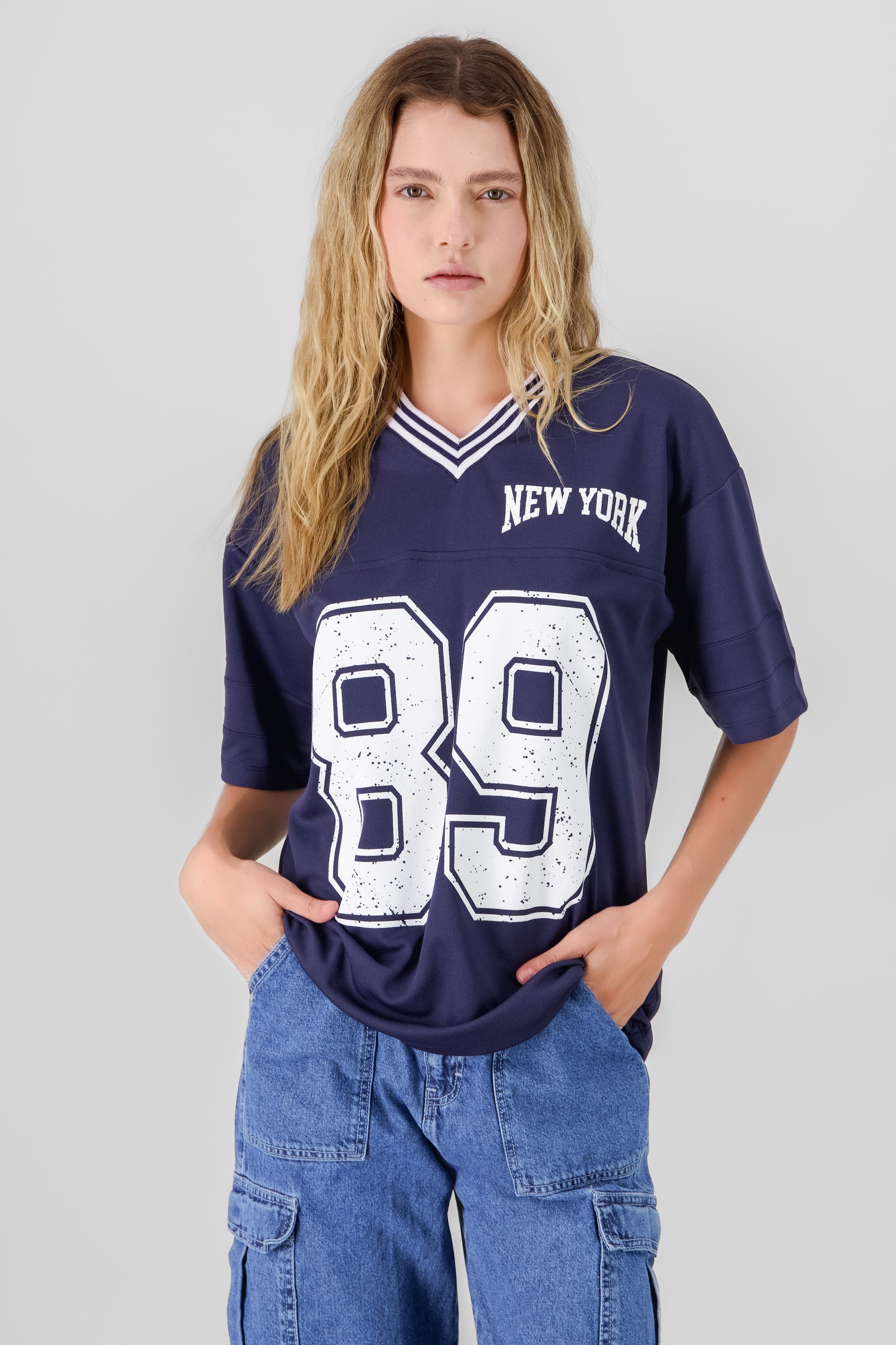 New York 89 Oversized T Shirt NAVY