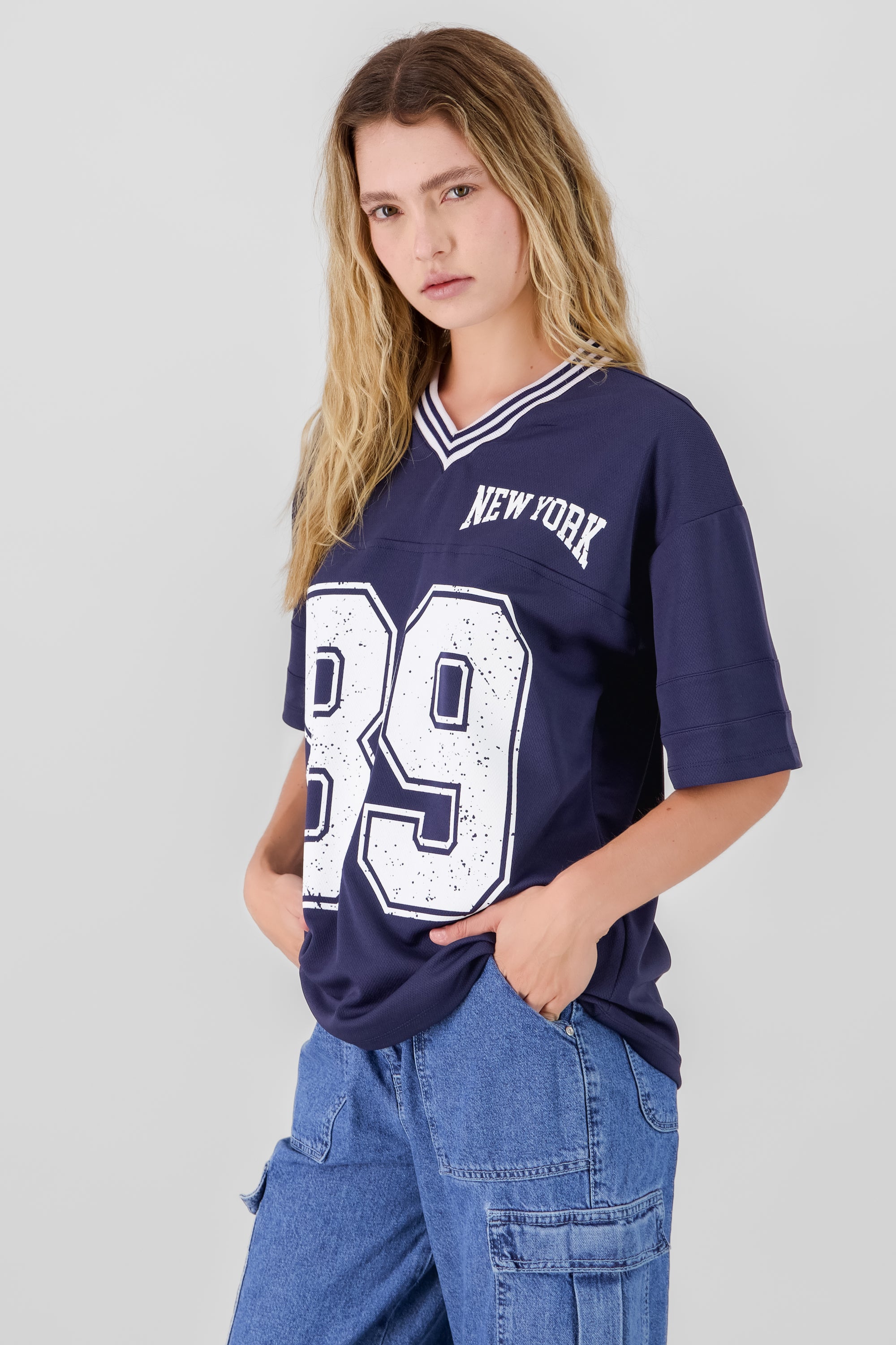 New York 89 Oversized T Shirt NAVY