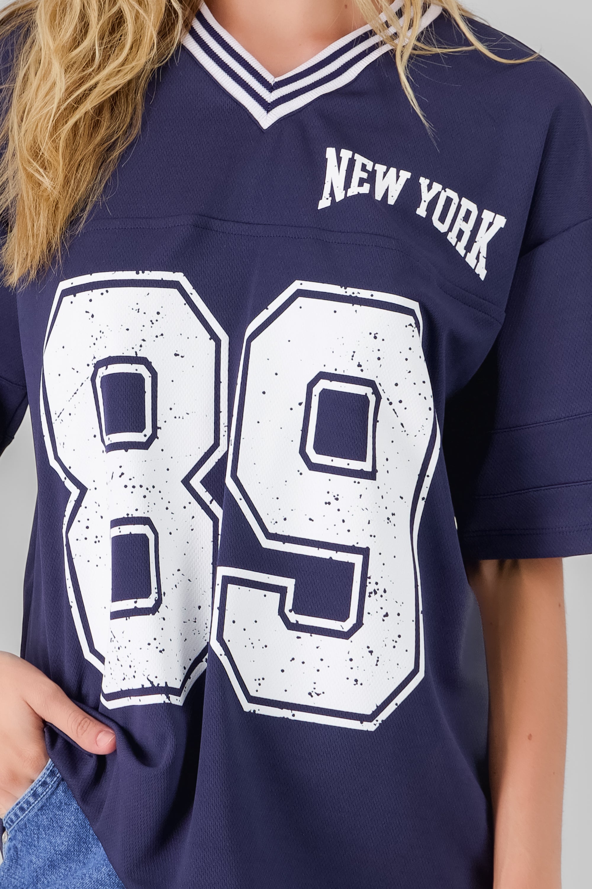 New York 89 Oversized T Shirt NAVY