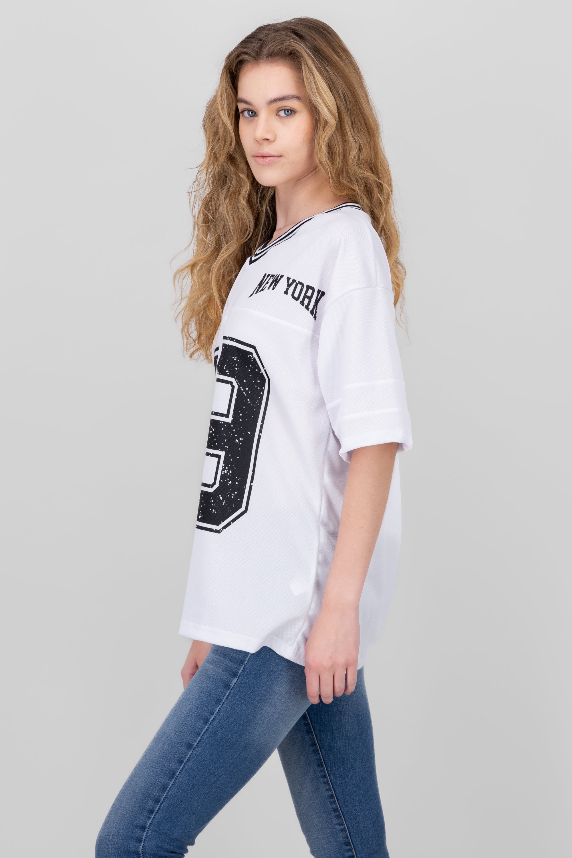 New York 89 Oversized T Shirt WHITE