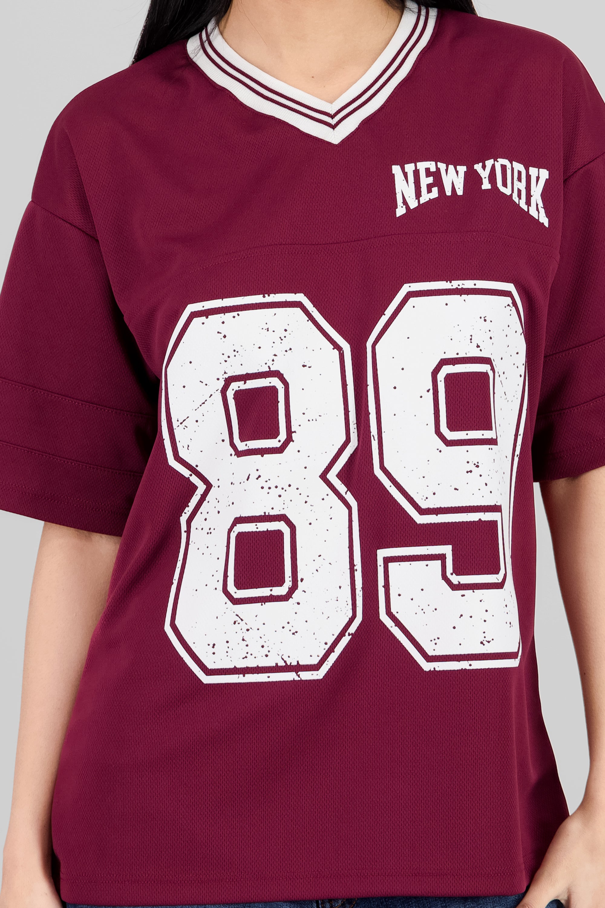 New York 89 Oversized T Shirt PLUM