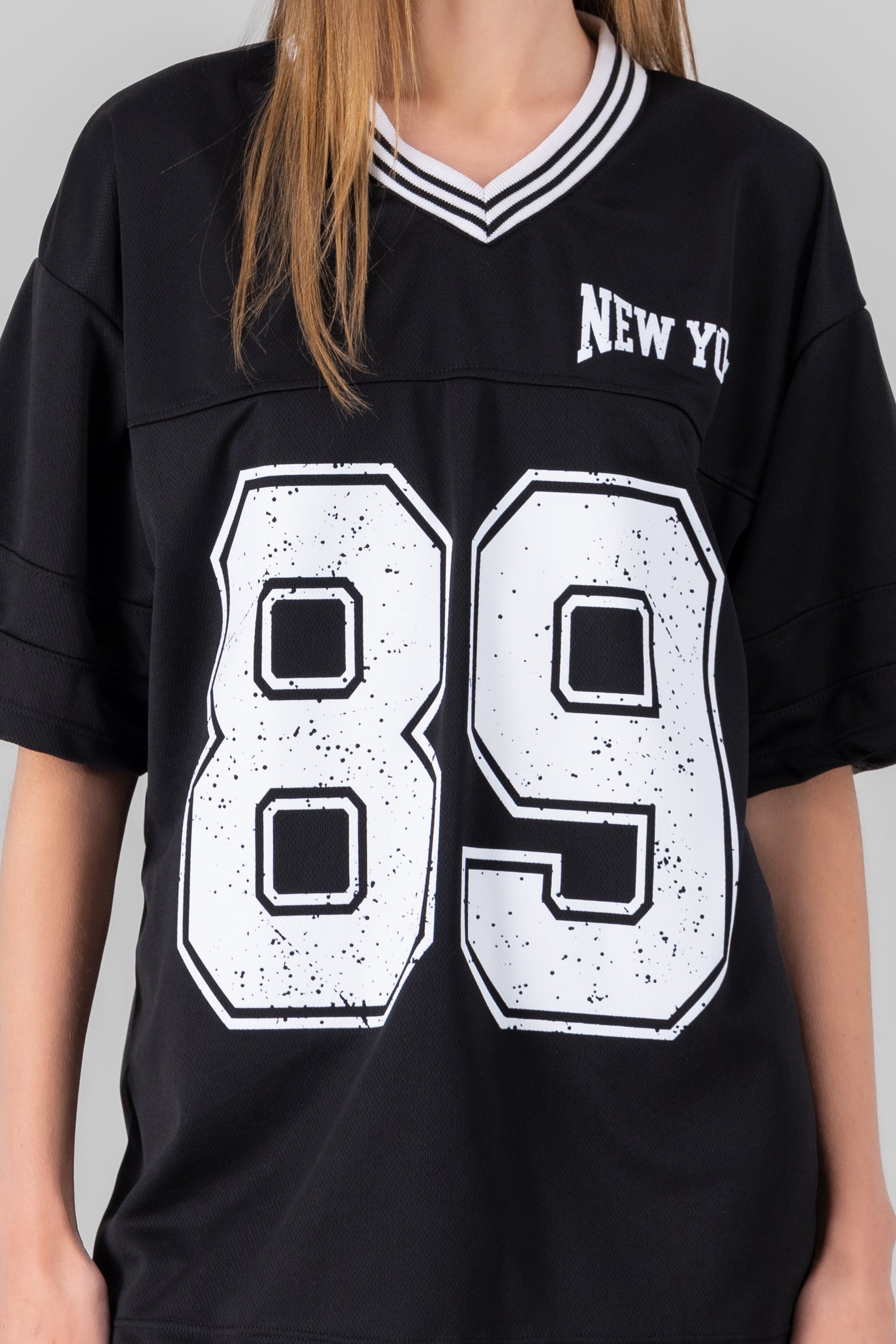 New York 89 Oversized T Shirt BLACK