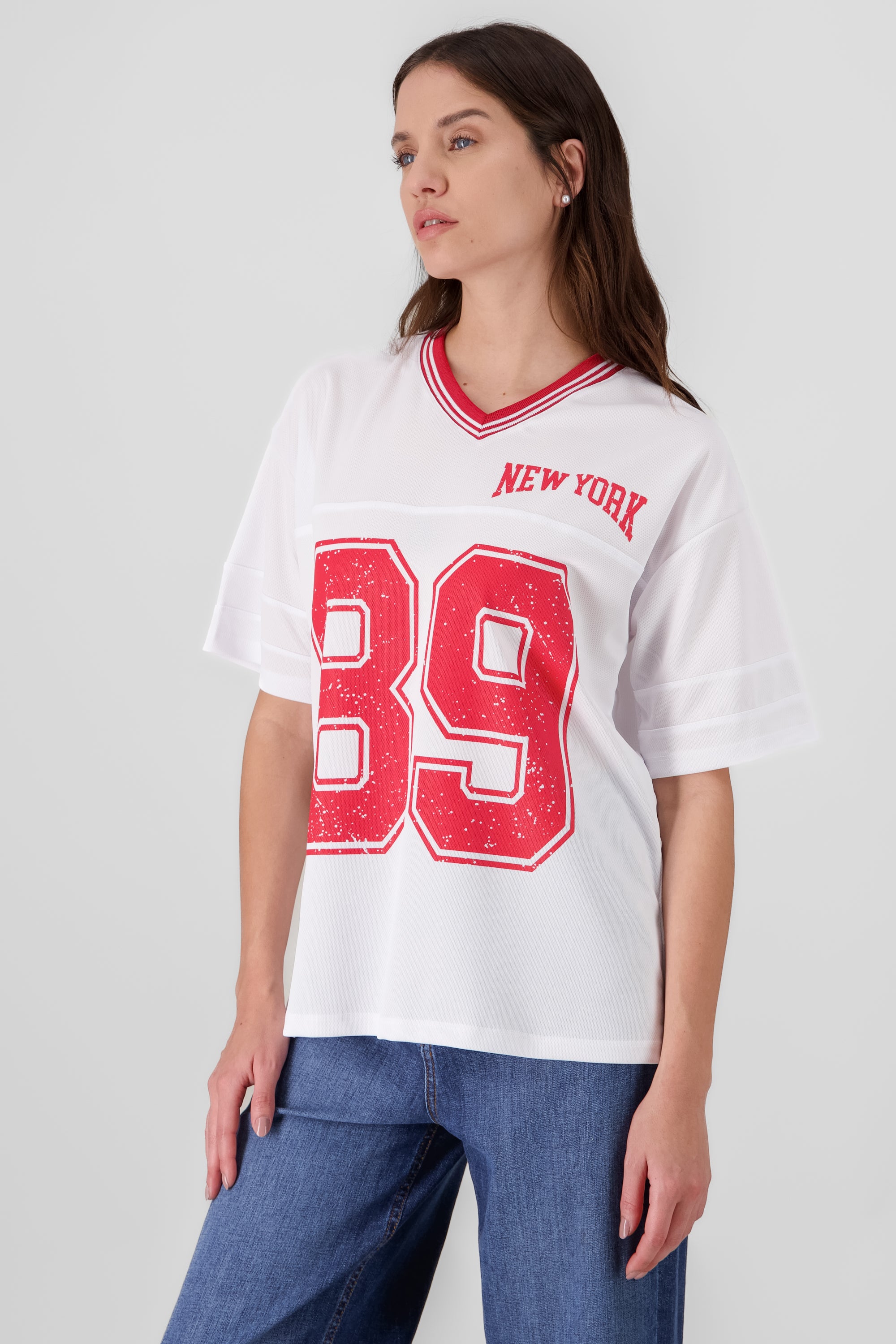 New York 89 Oversized T Shirt RED