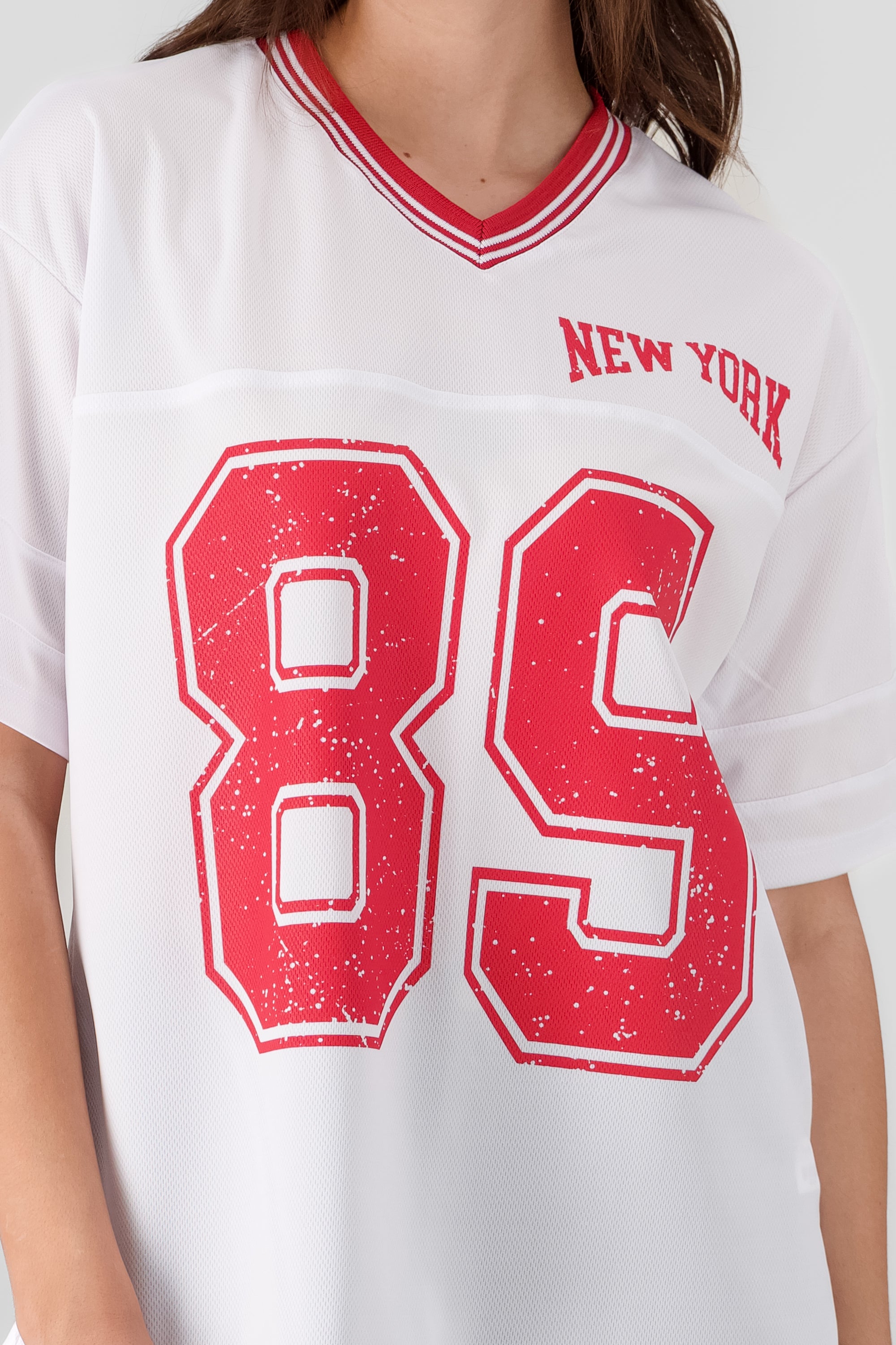 New York 89 Oversized T Shirt RED