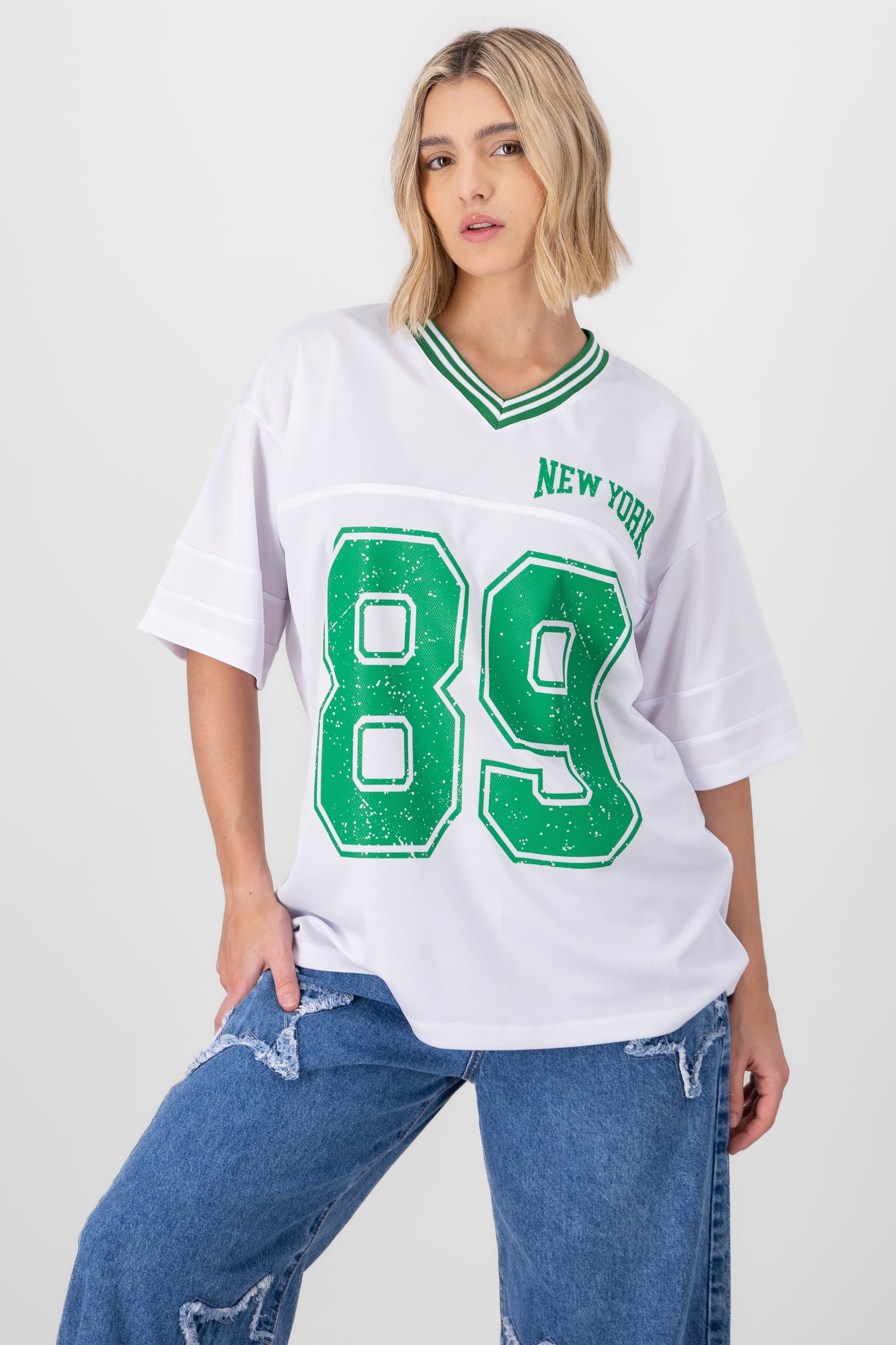 New York 89 Oversized T Shirt GREEN