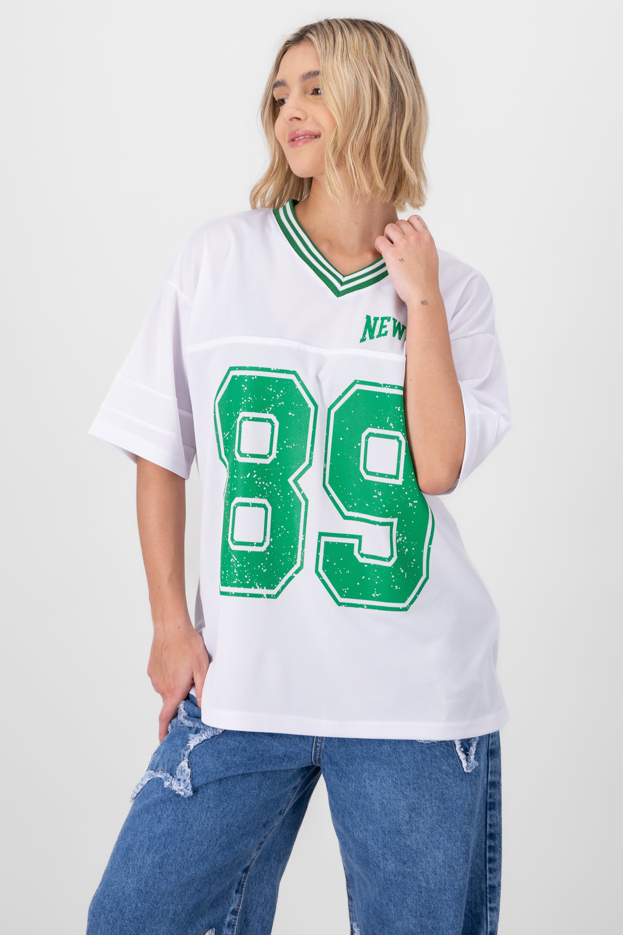 New York 89 Oversized T Shirt GREEN