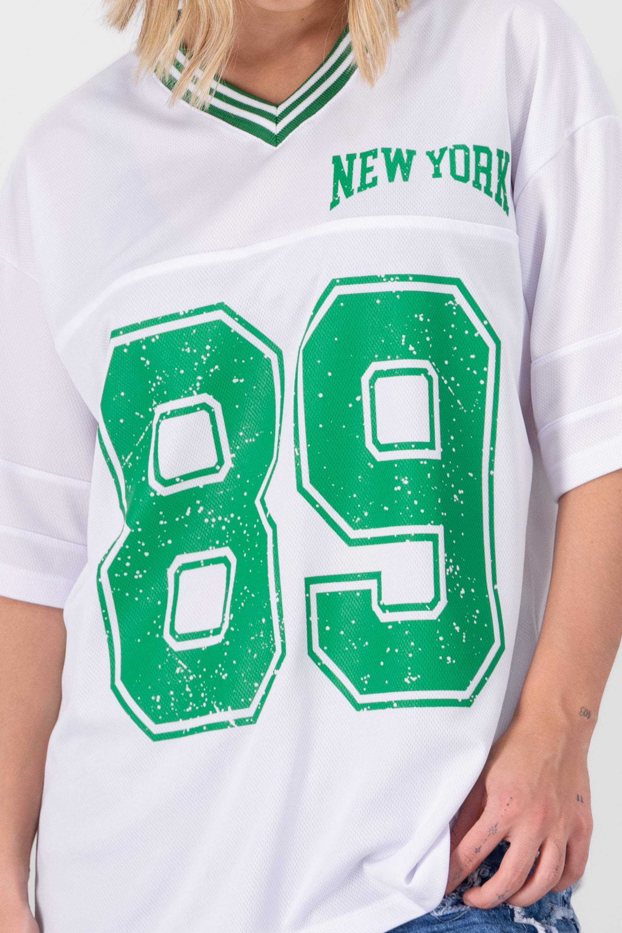 New York 89 Oversized T Shirt GREEN