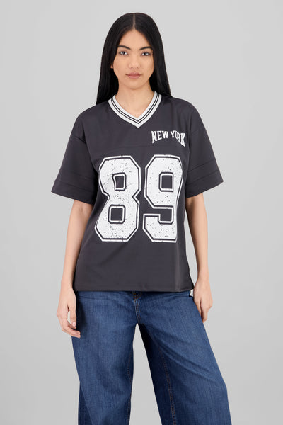 New York 89 Oversized T Shirt WHITE