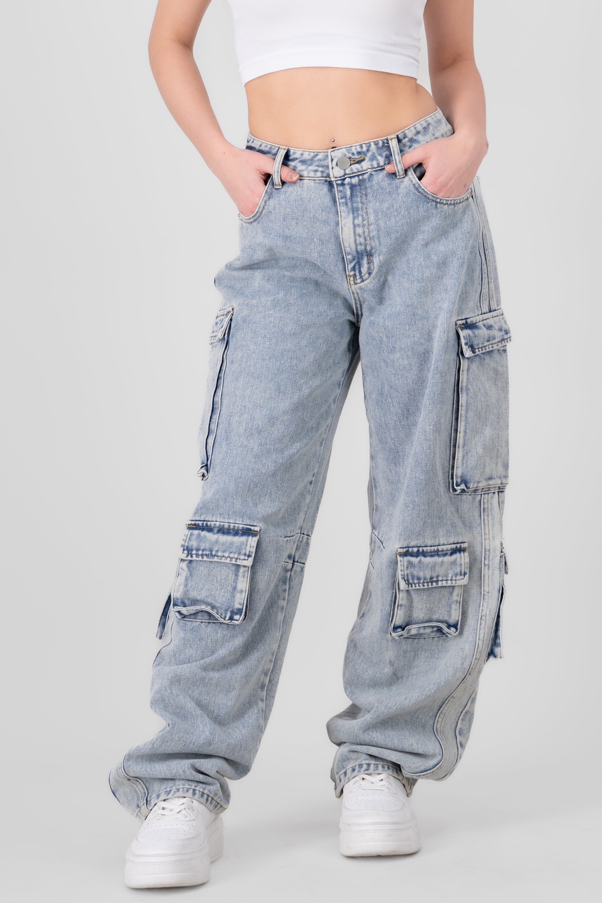 Wide Leg Jeans LIGHT WASH