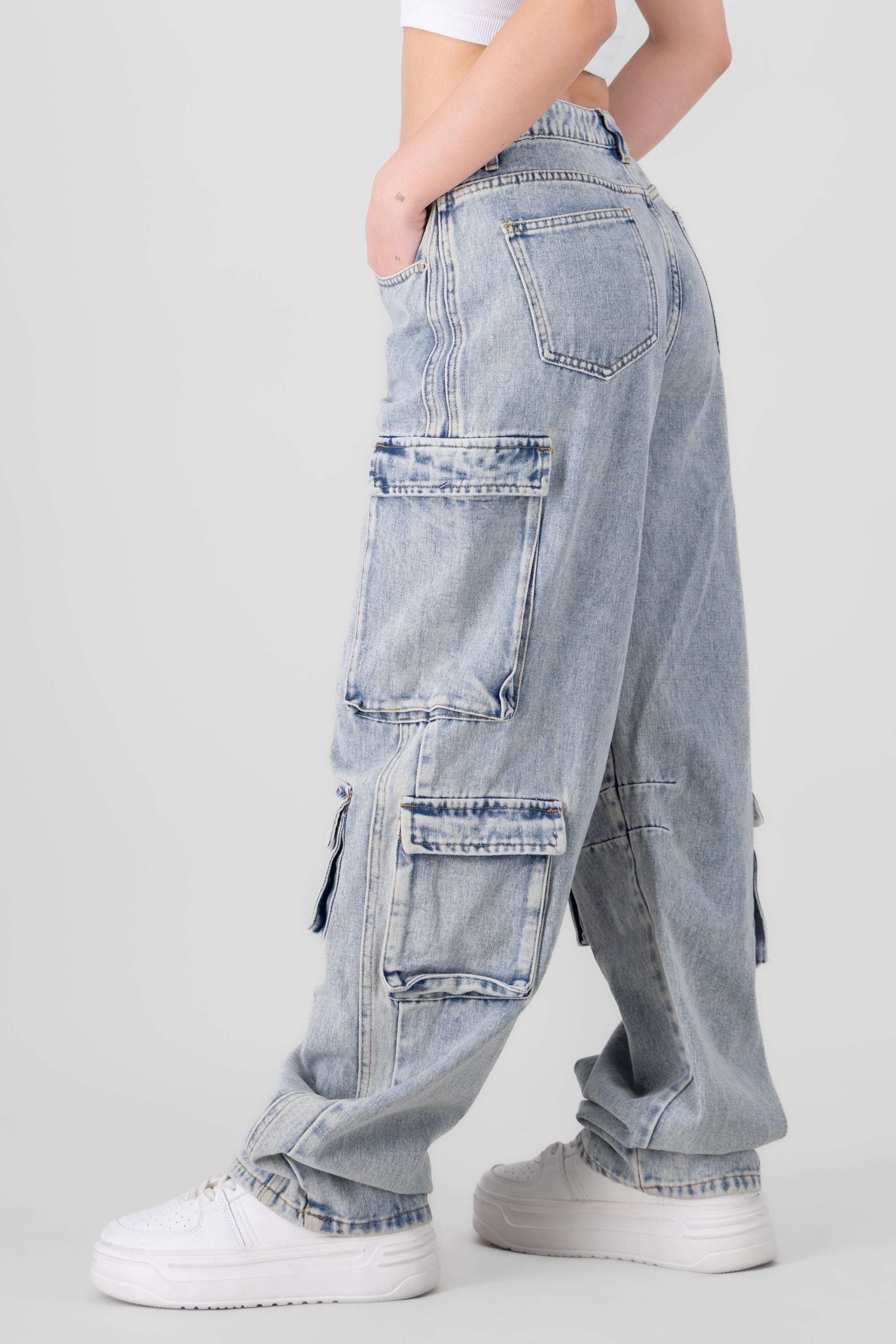 Wide Leg Jeans LIGHT WASH